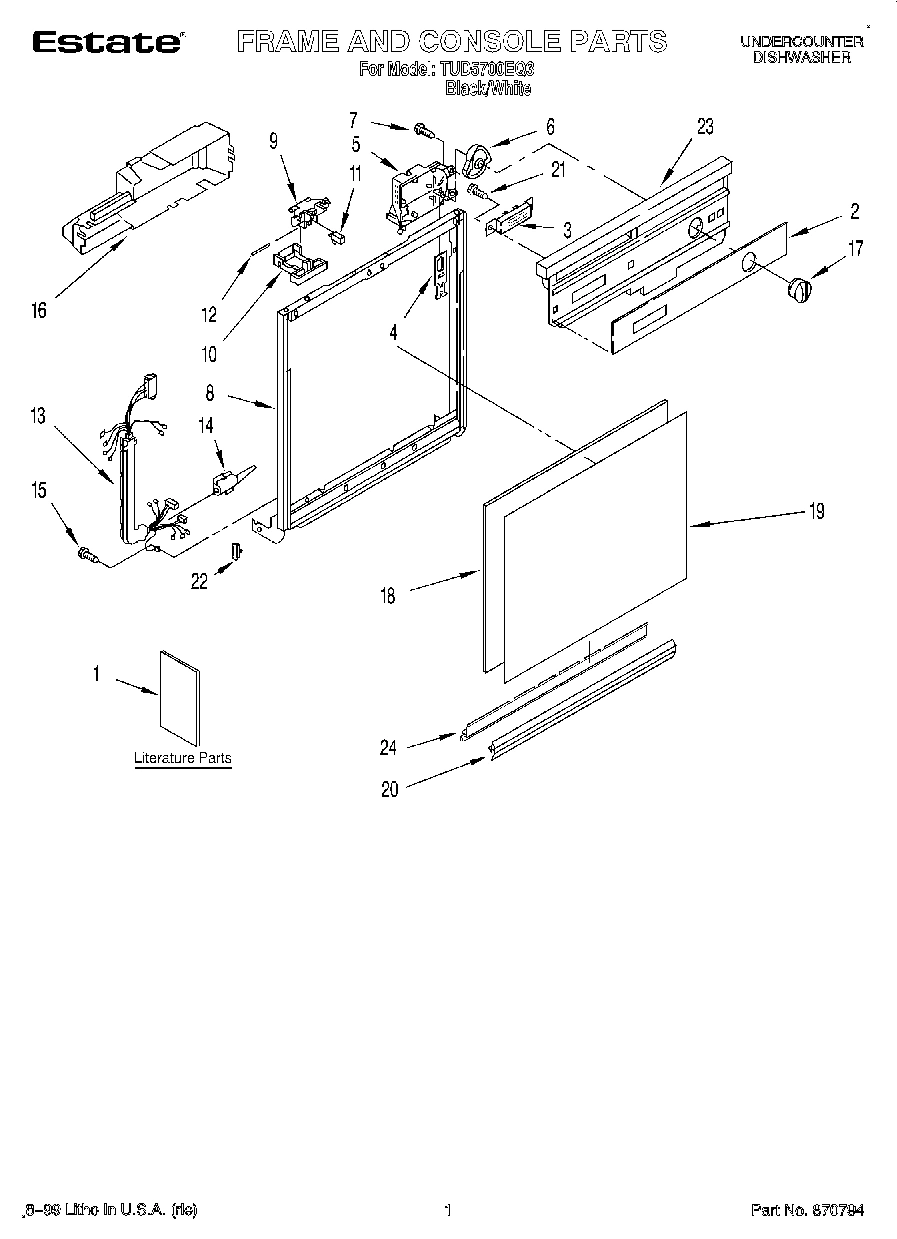 01 - FRAME AND CONSOLE, LITERATURE
