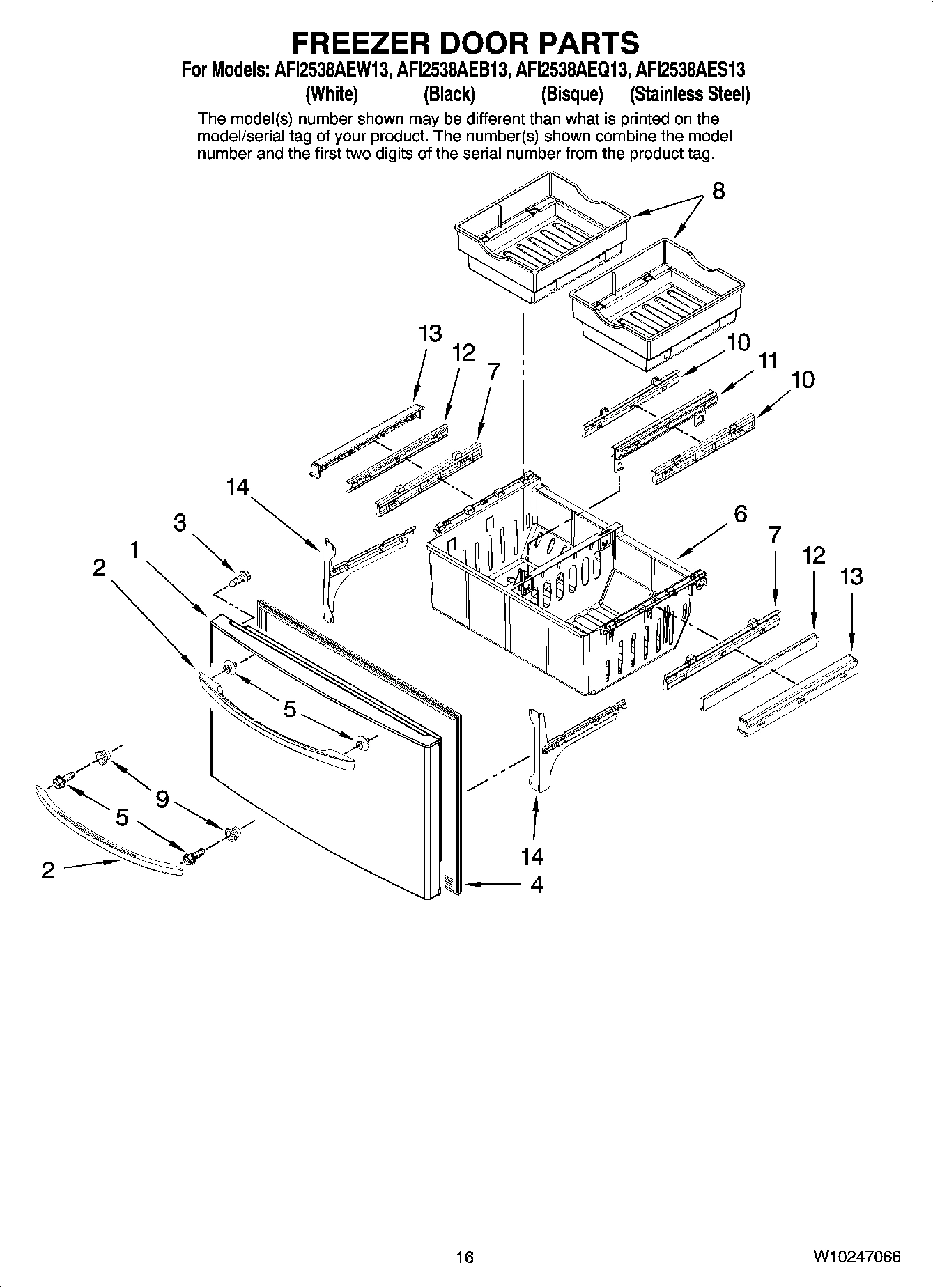 09 - FREEZER DOOR PARTS