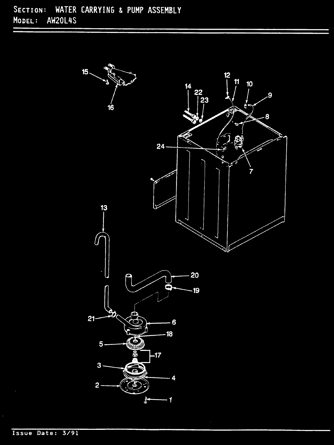 09 - WATER CARRYING & PUMP ASSY. (ORIG)