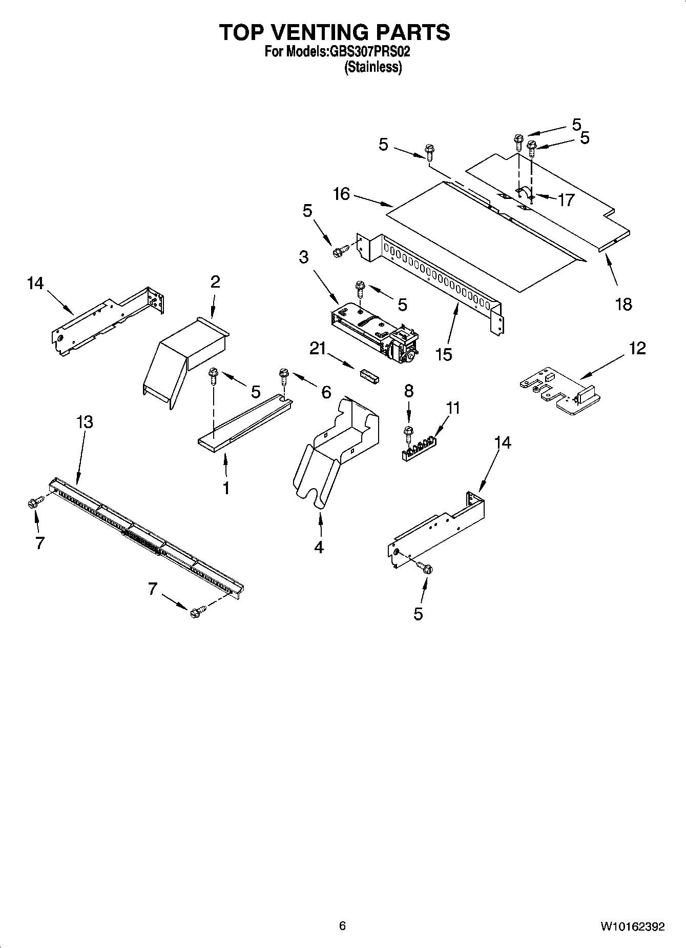 05 - TOP VENTING PARTS, OPTIONAL PARTS