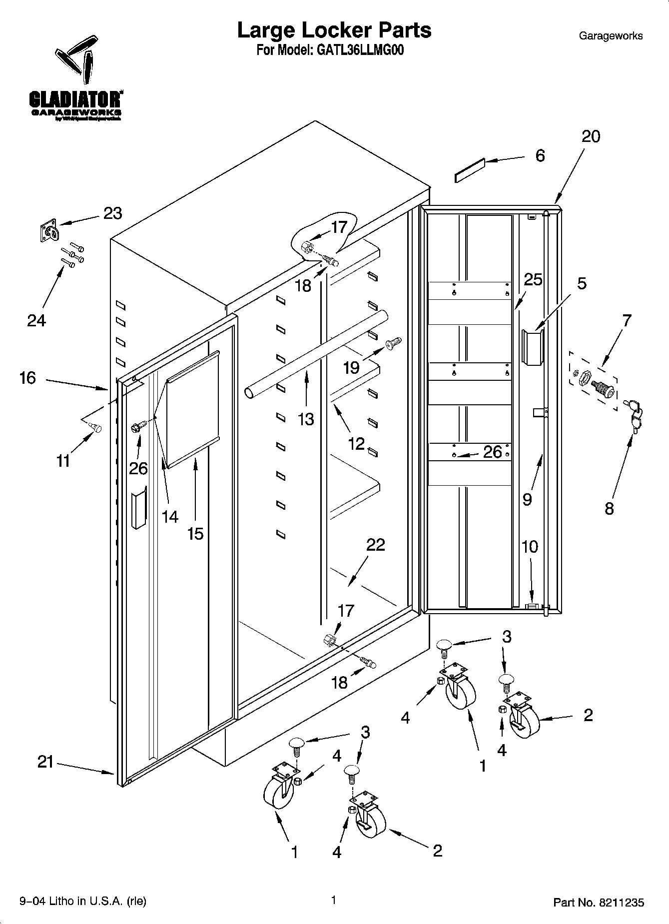 01 - Large Locker Parts