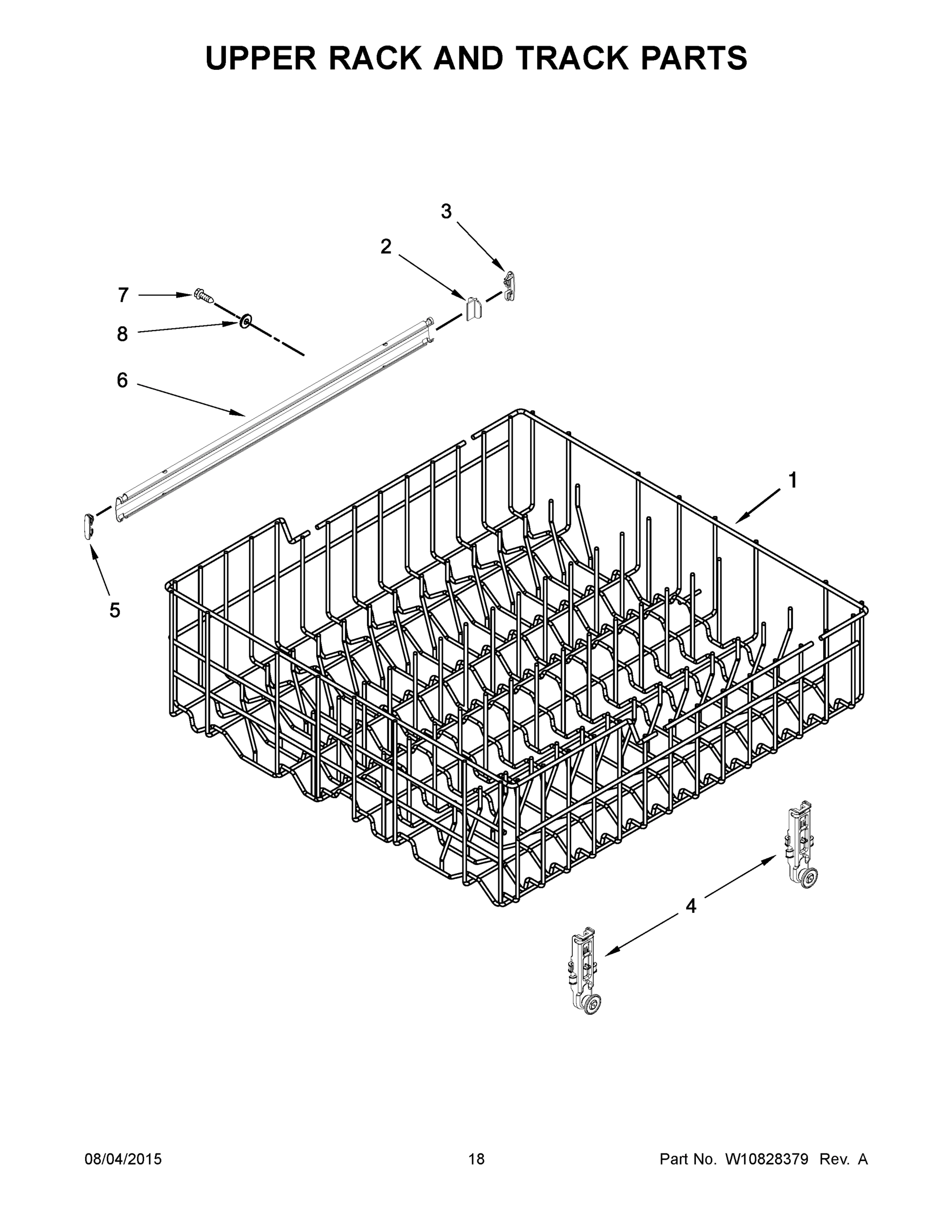 10 - UPPER RACK AND TRACK PARTS