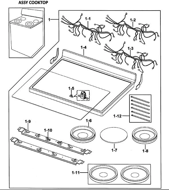 COOKTOP ASSY