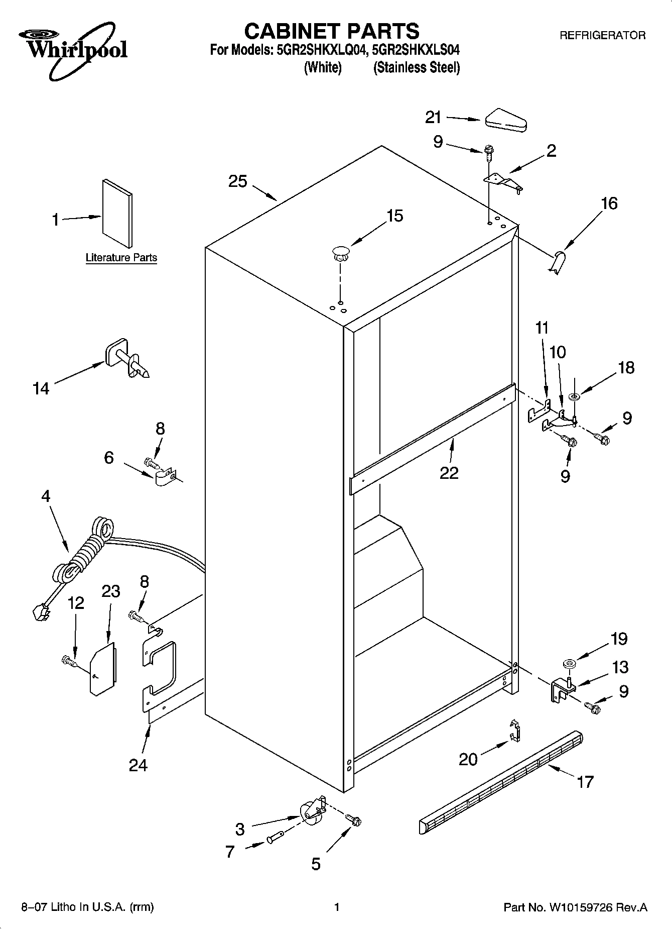 01 - CABINET PARTS