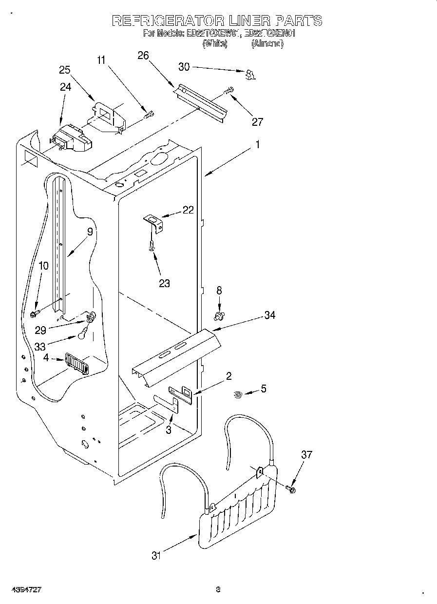 02 - REFRIGERATOR LINER