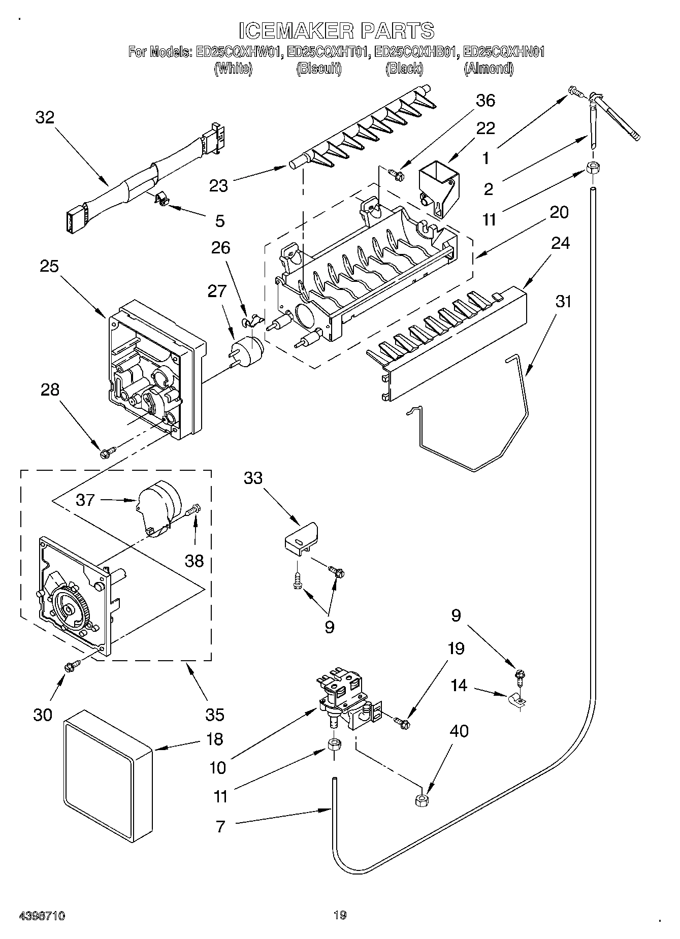 12 - ICE MAKER, OPTIONAL