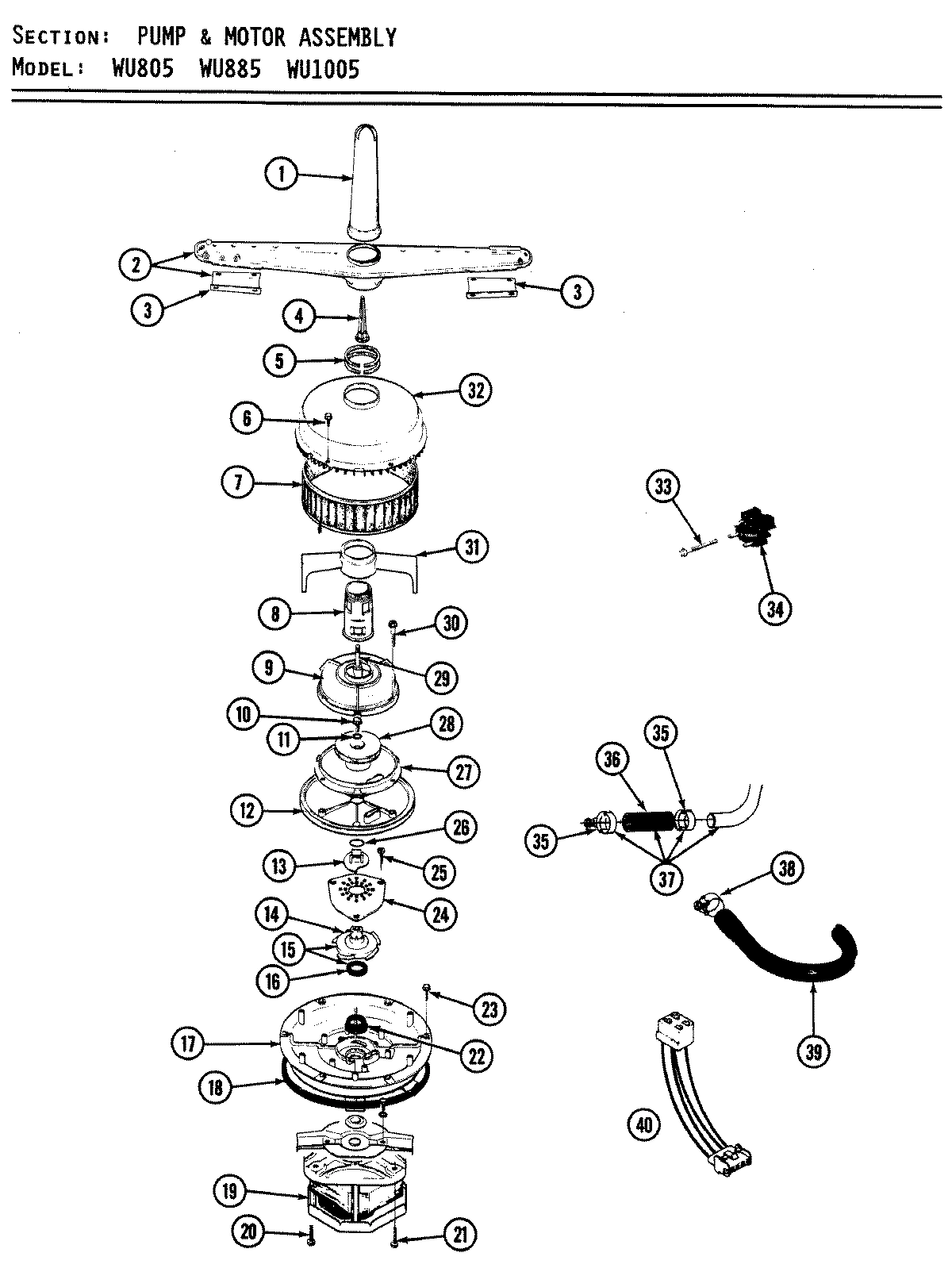 07 - PUMP & MOTOR ASSEMBLY