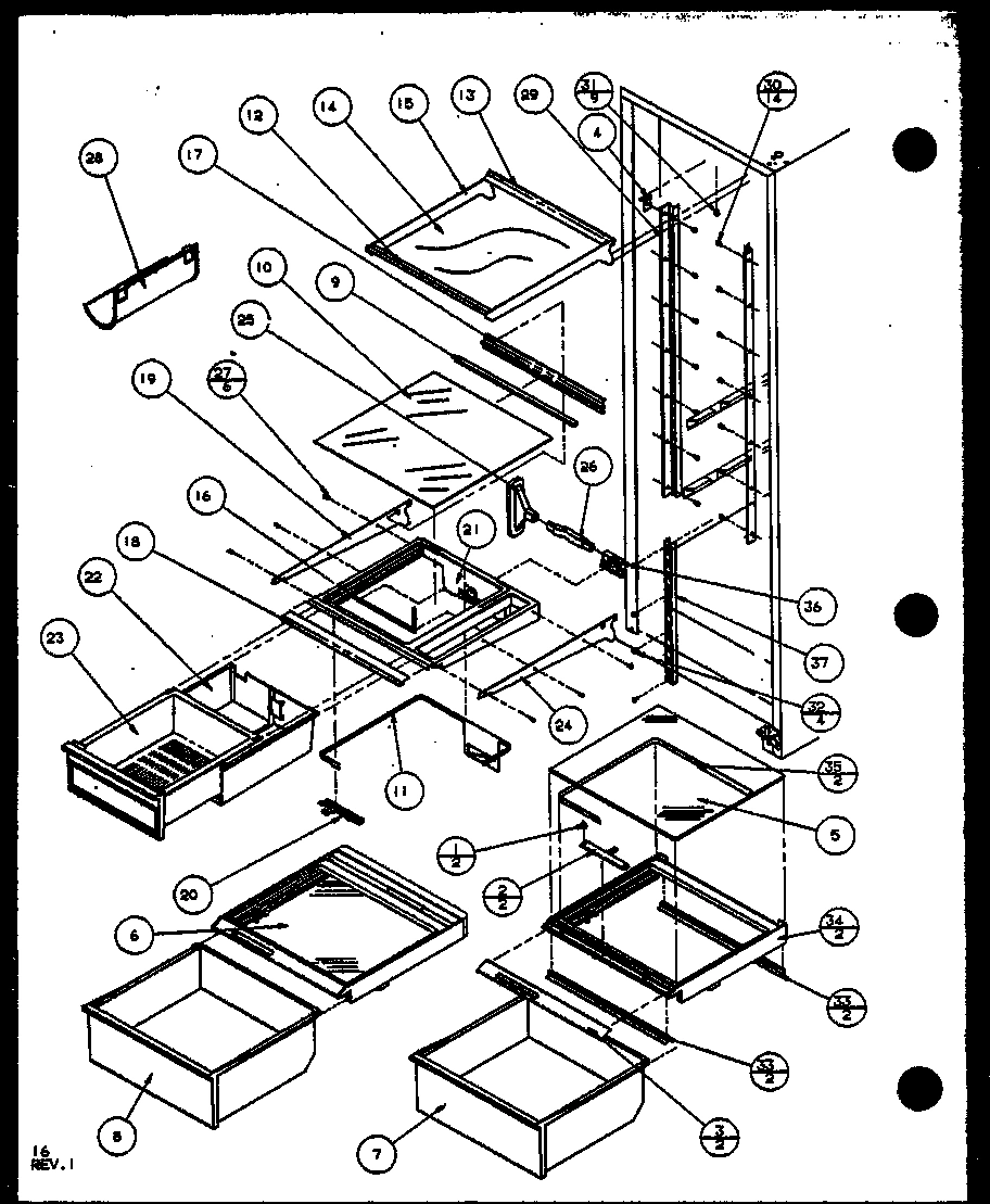 12 - REF SHELVING AND DRAWERS