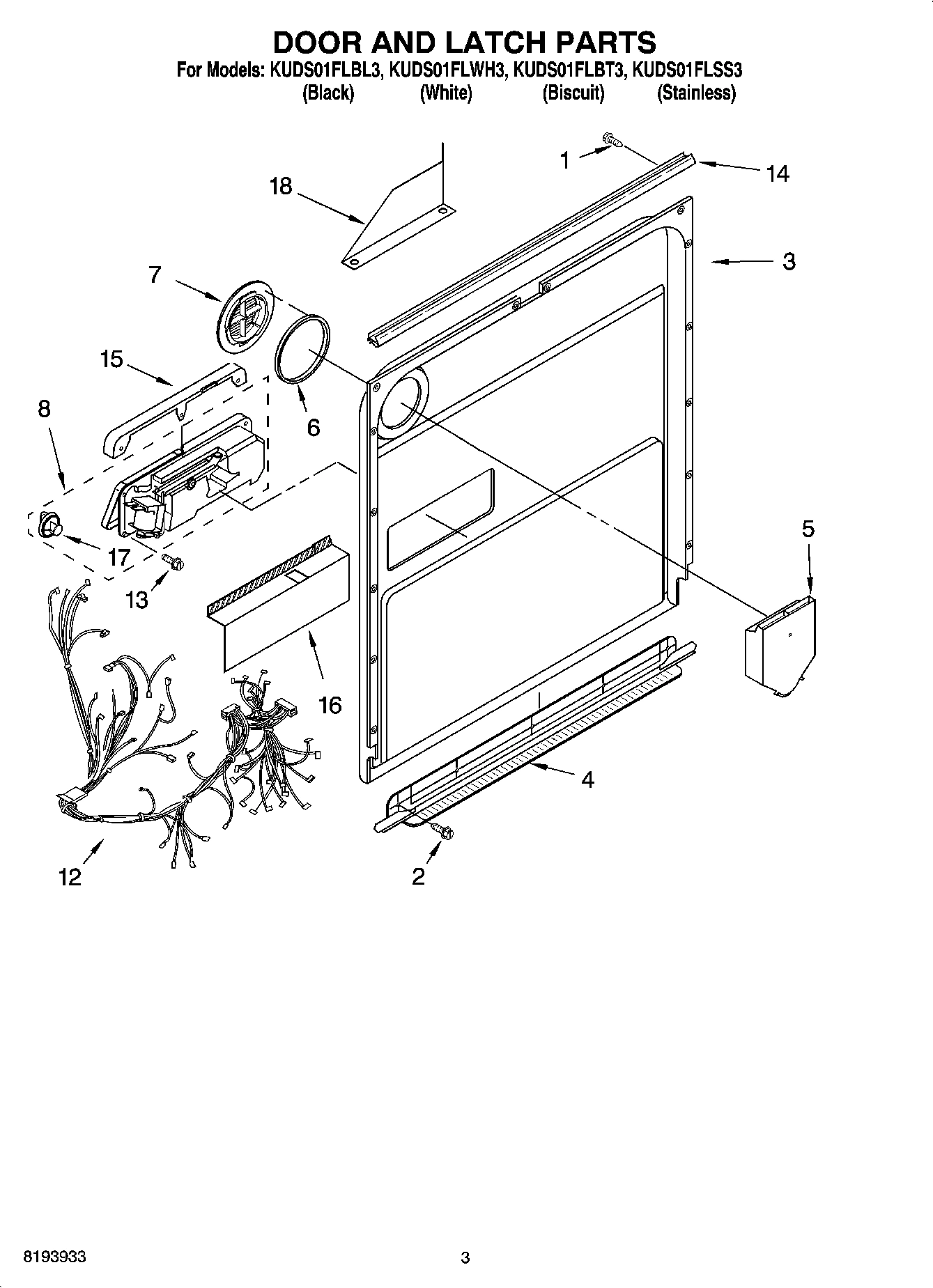 03 - DOOR AND LATCH PARTS