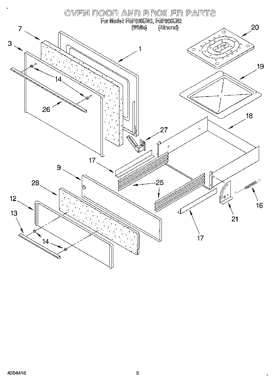 03 - OVEN DOOR & BROILER
