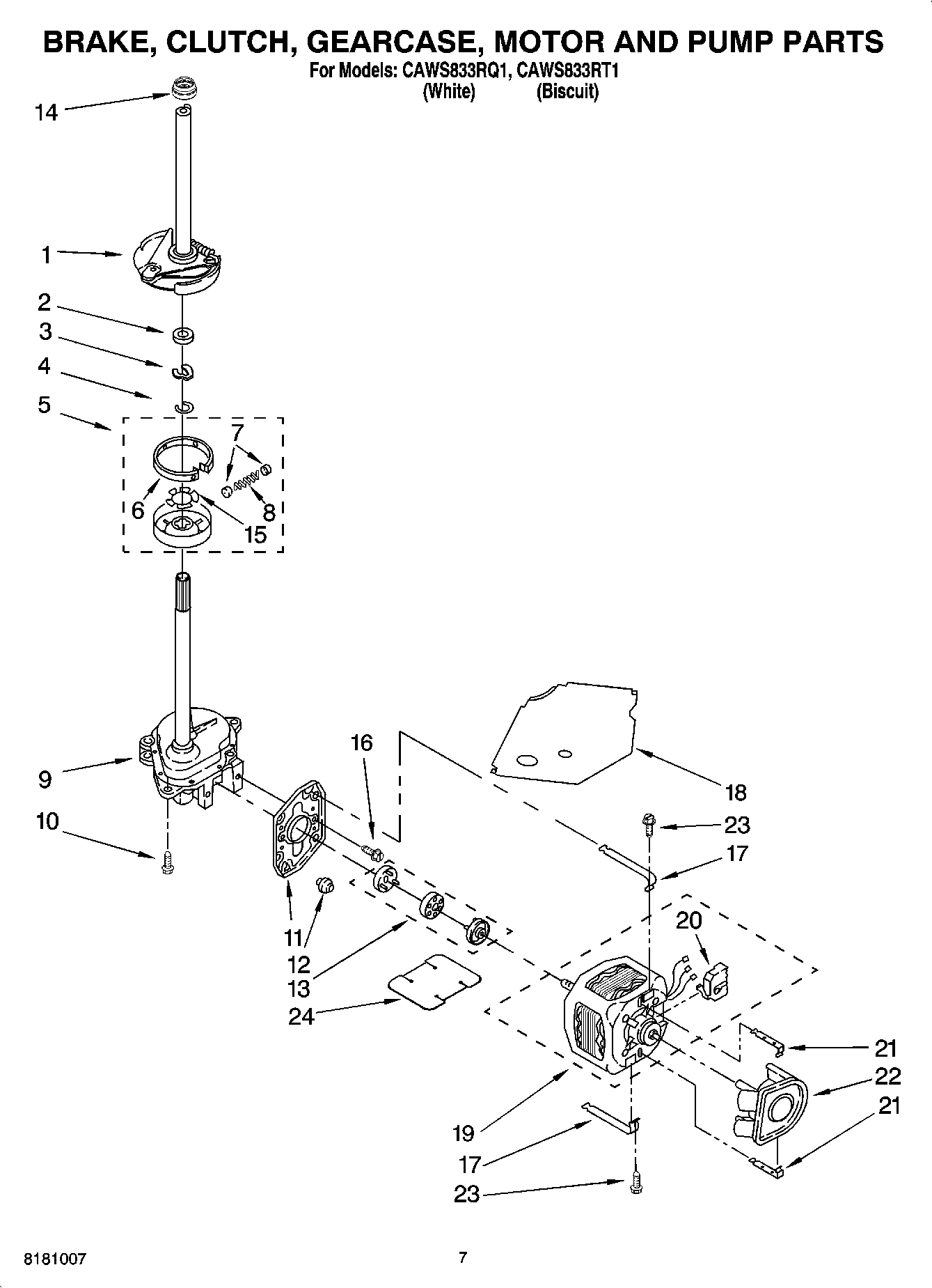 04 - BRAKE, CLUTCH, GEARCASE, MOTOR AND PUMP PARTS