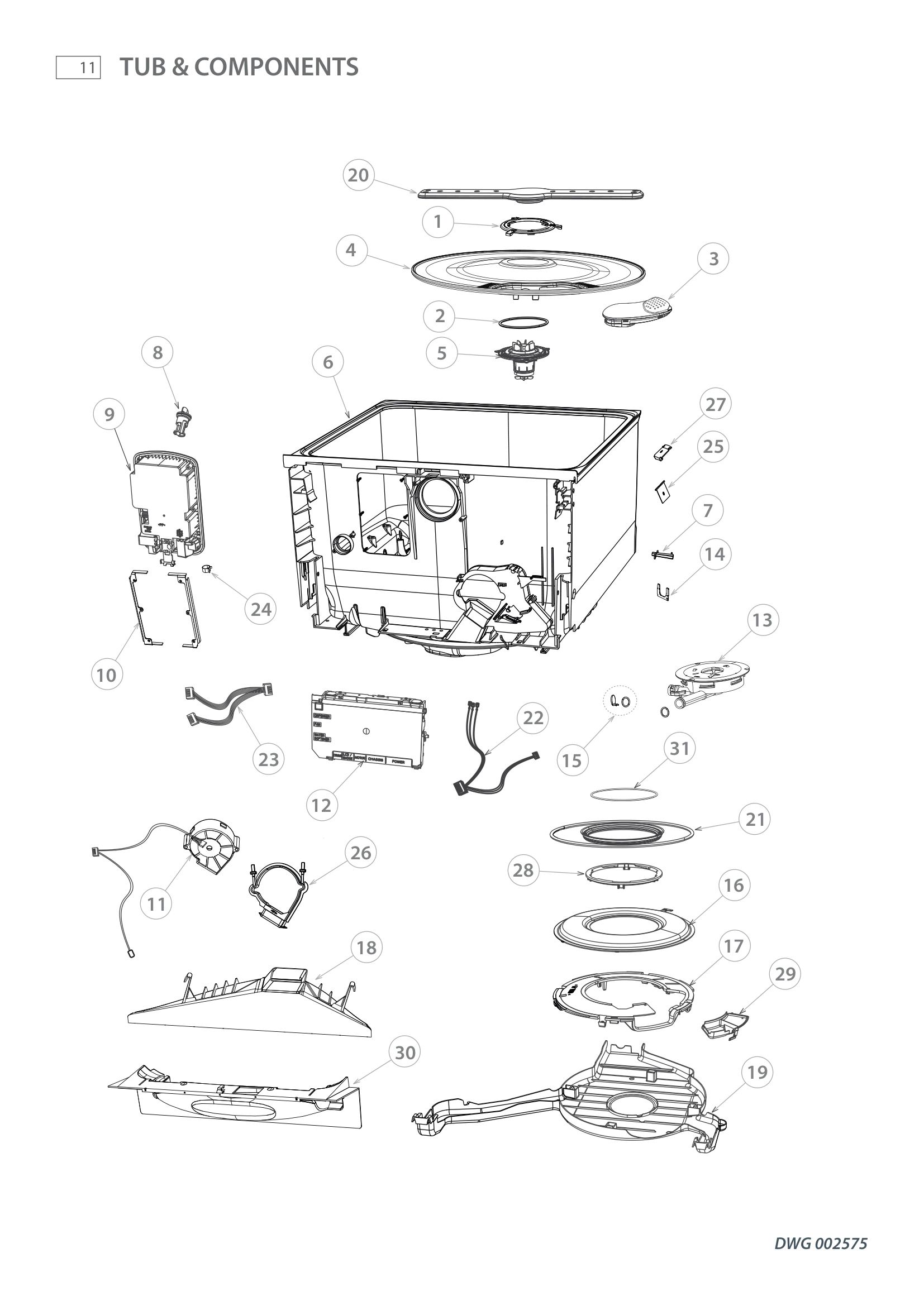 TUB & COMPONENTS