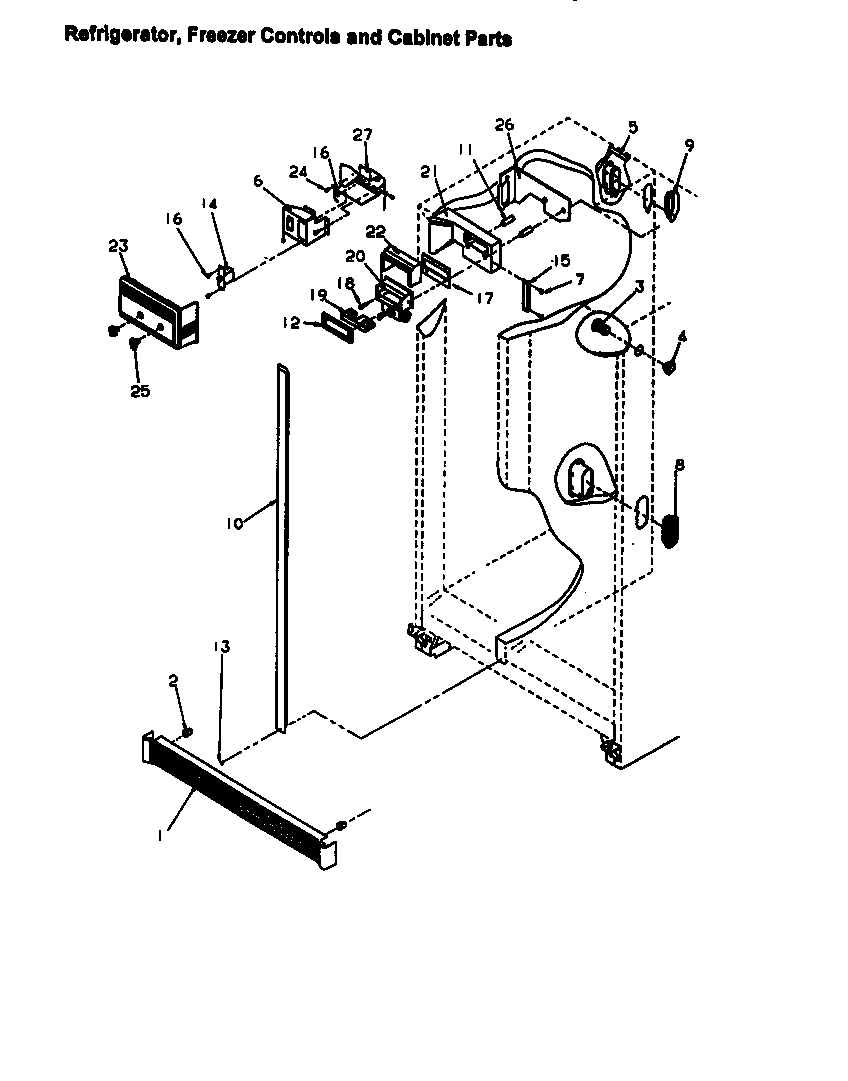 13 - REF, FZ CONTROLS AND CABINET PARTS