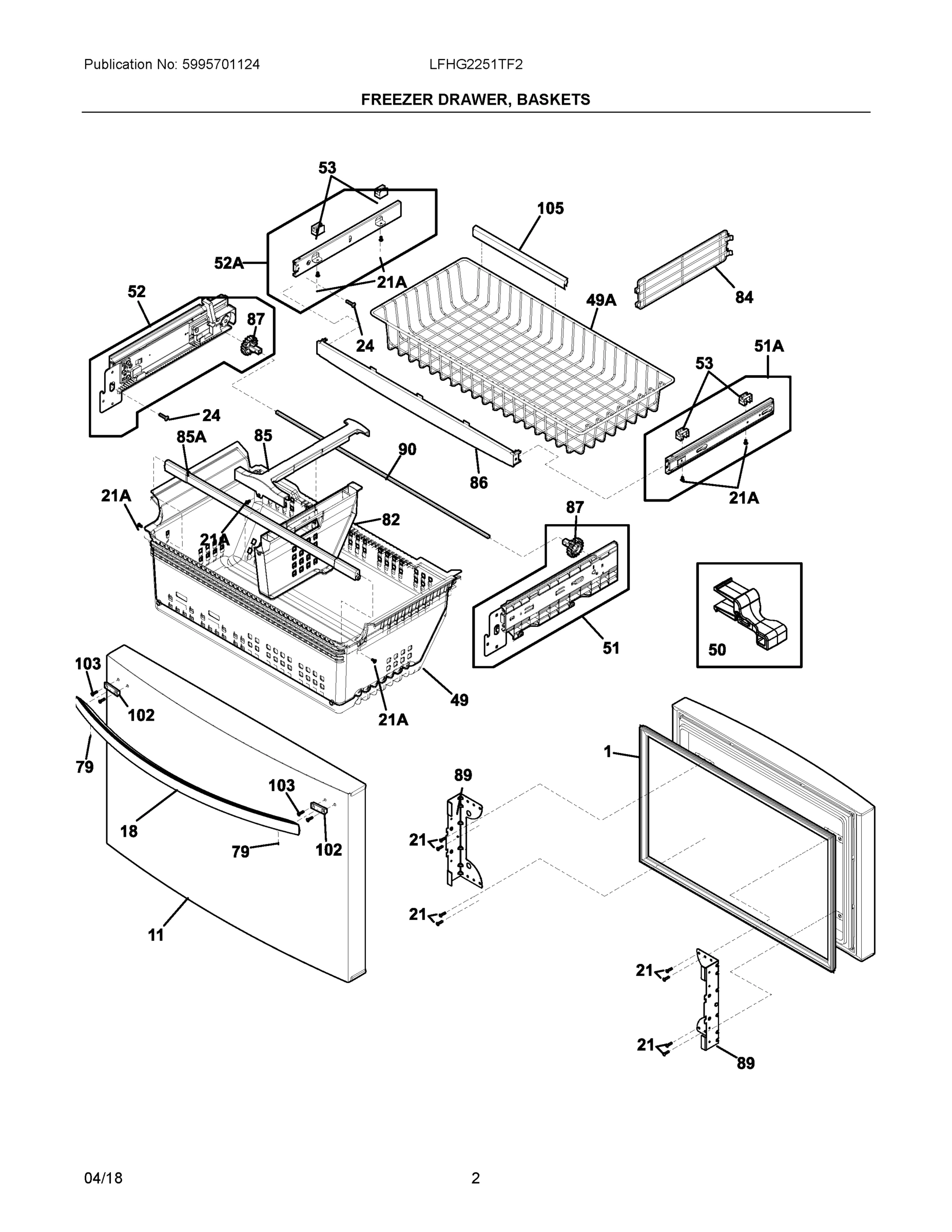 02 - FREEZER DRAWER, BASKETS