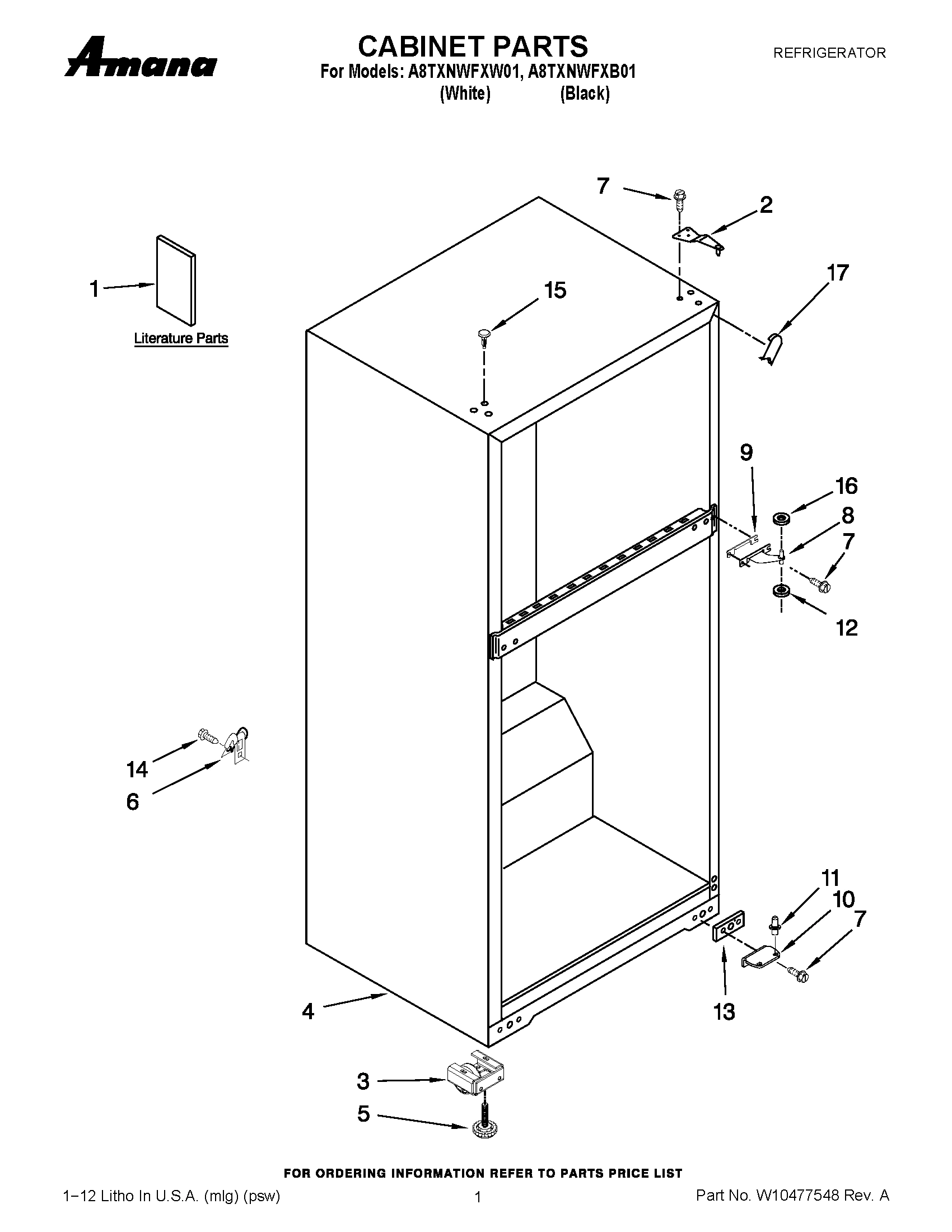 01 - CABINET PARTS