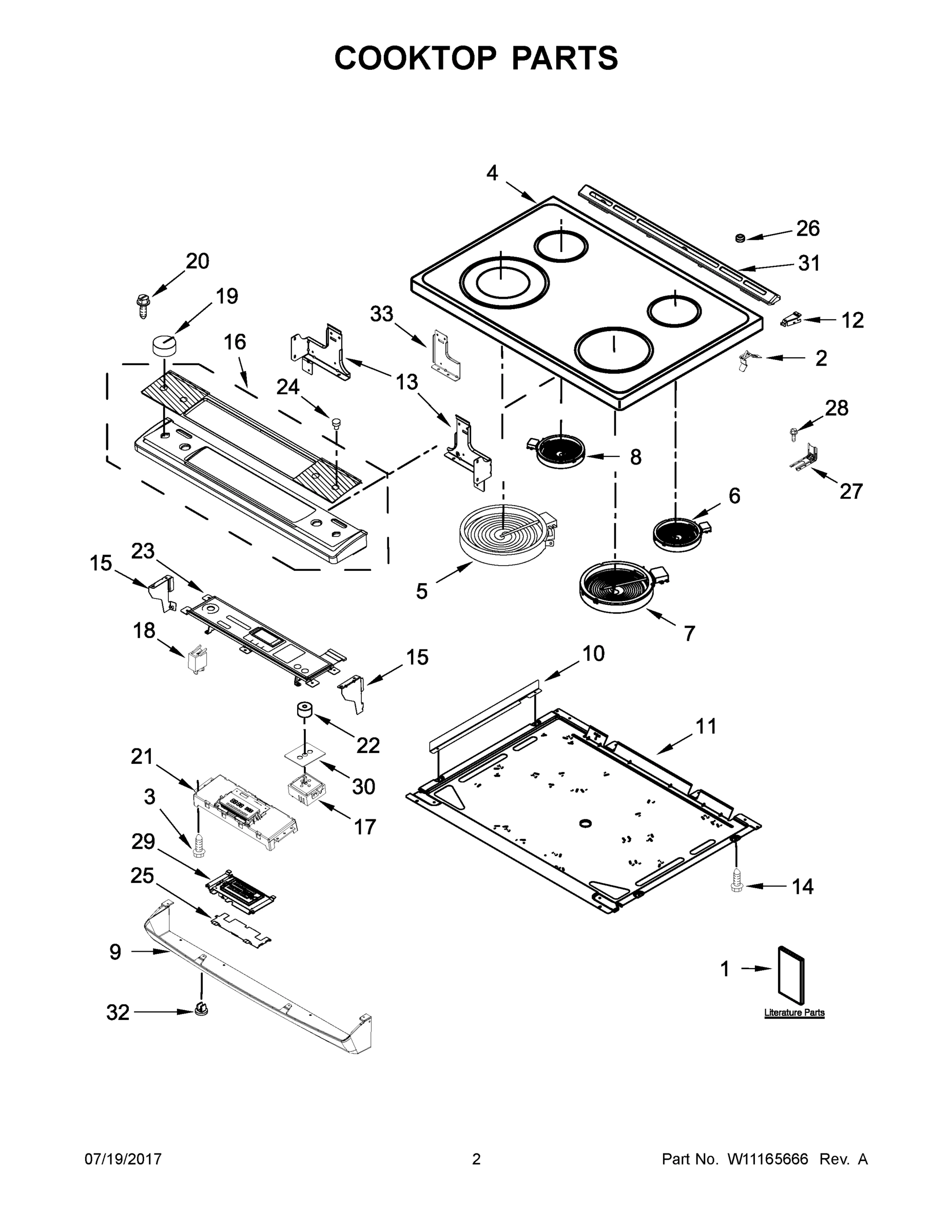 02 - COOKTOP PARTS