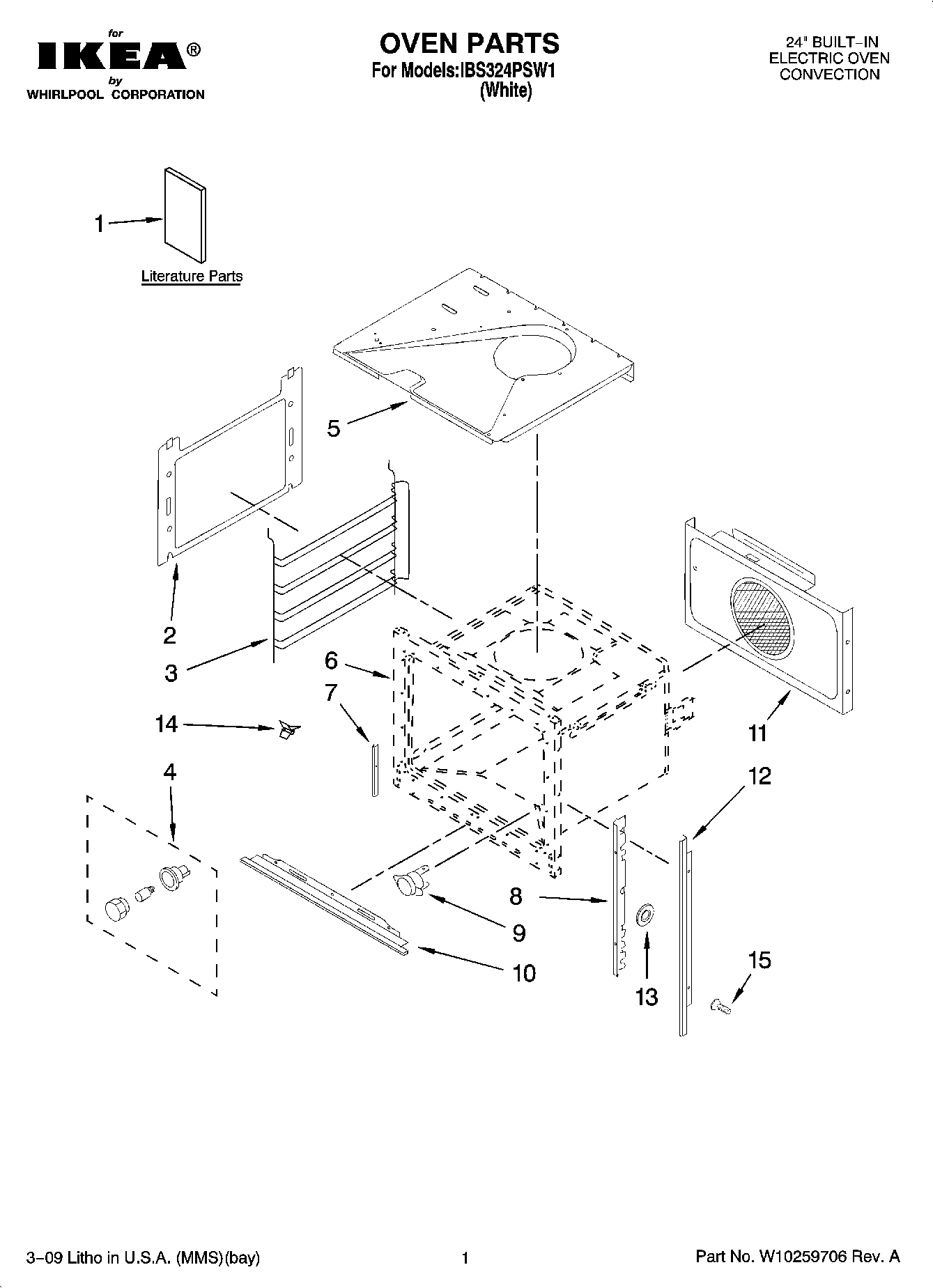 01 - OVEN PARTS
