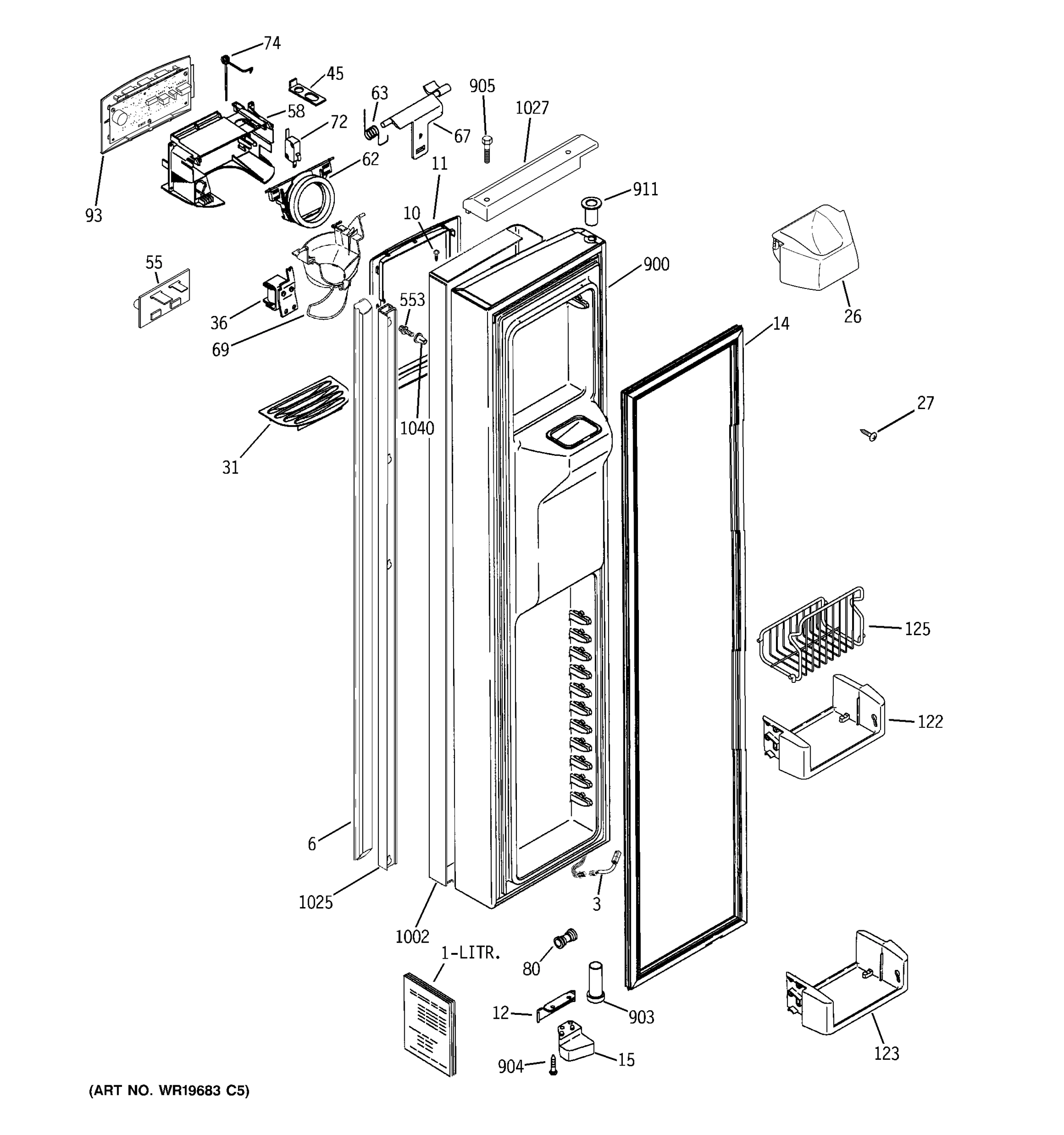 FREEZER DOOR