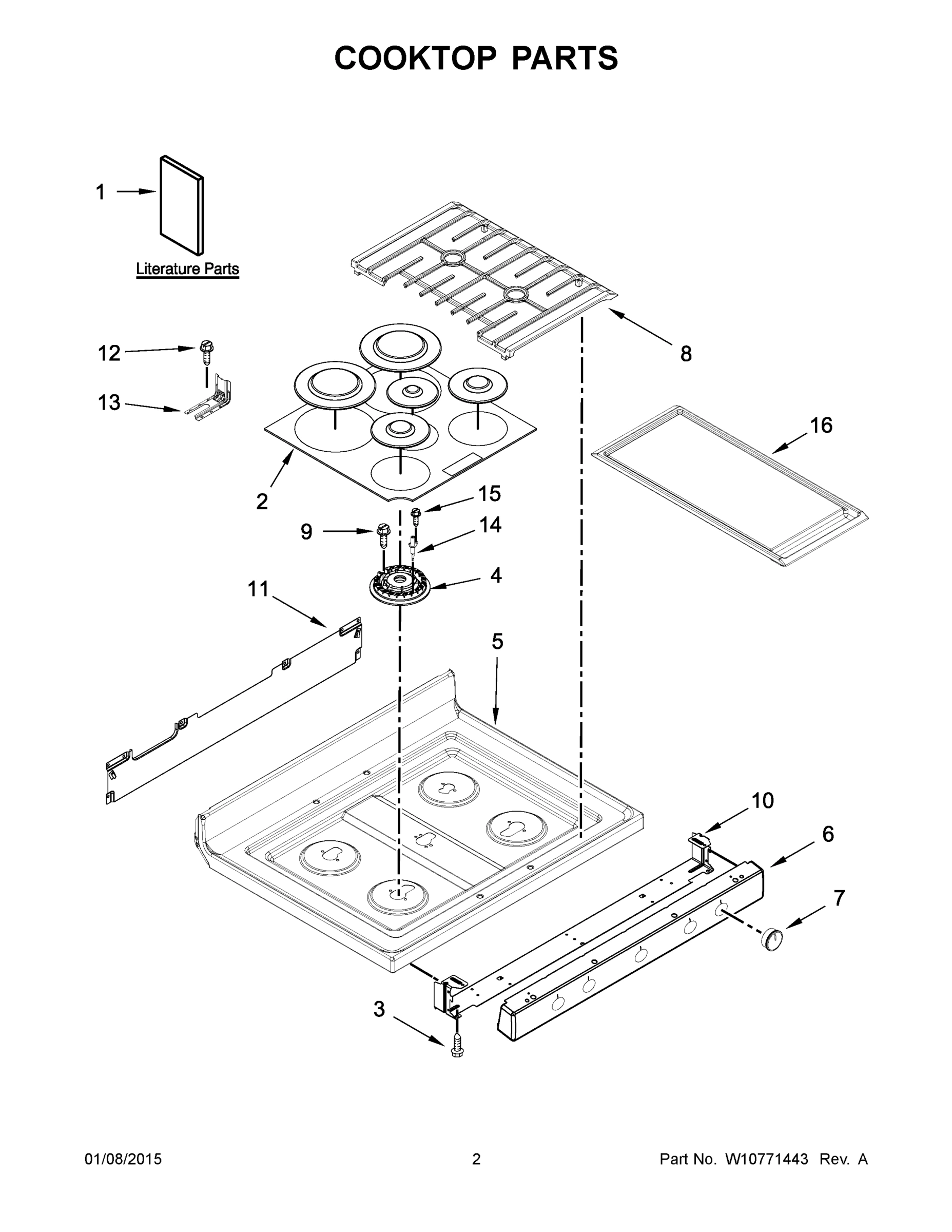 02 - COOKTOP PARTS