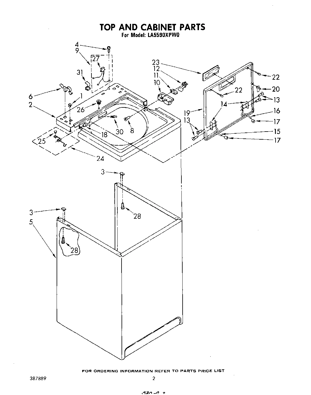 02 - TOP AND CABINET , LITERATURE AND OPTIONAL