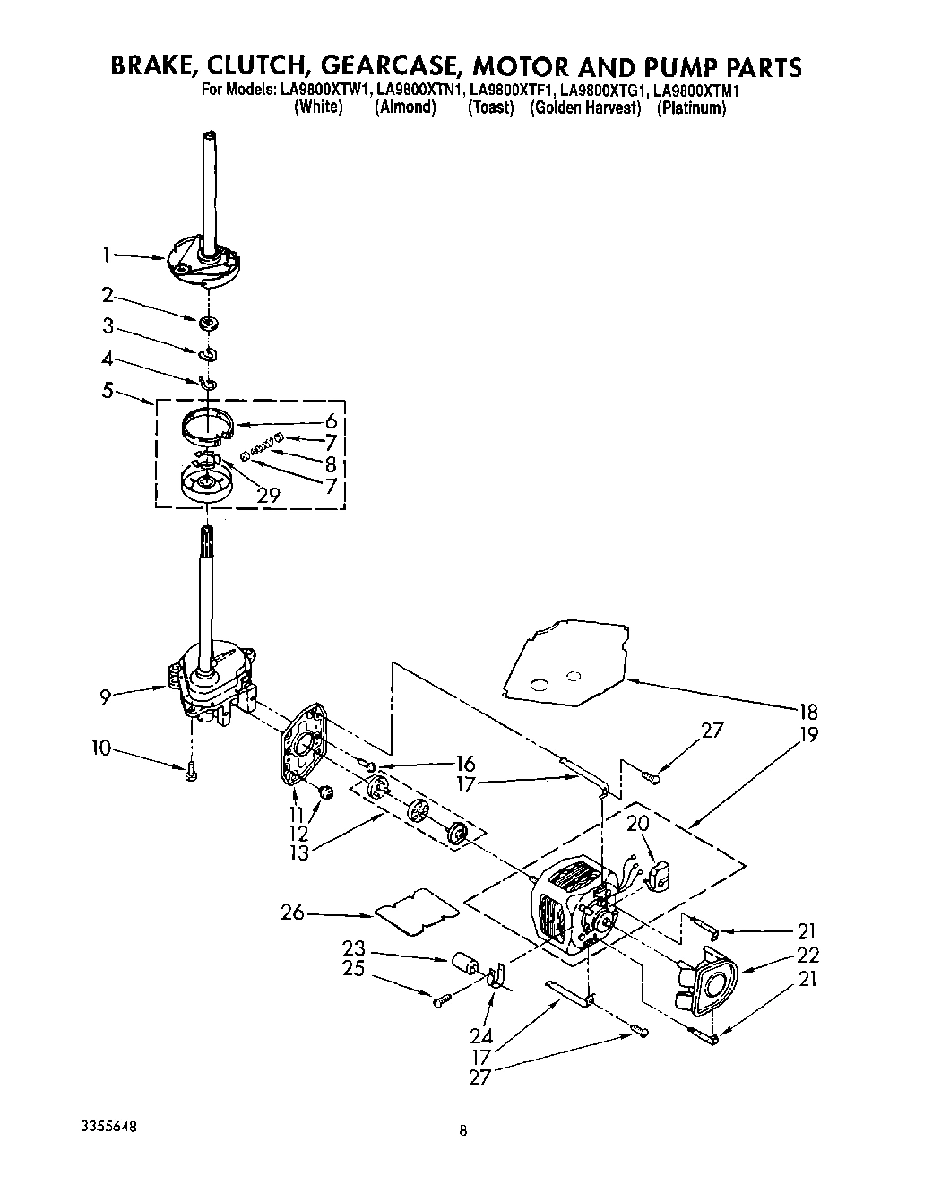 06 - BRAKE, CLUTCH, GEARCASE, MOTOR AND PUMP
