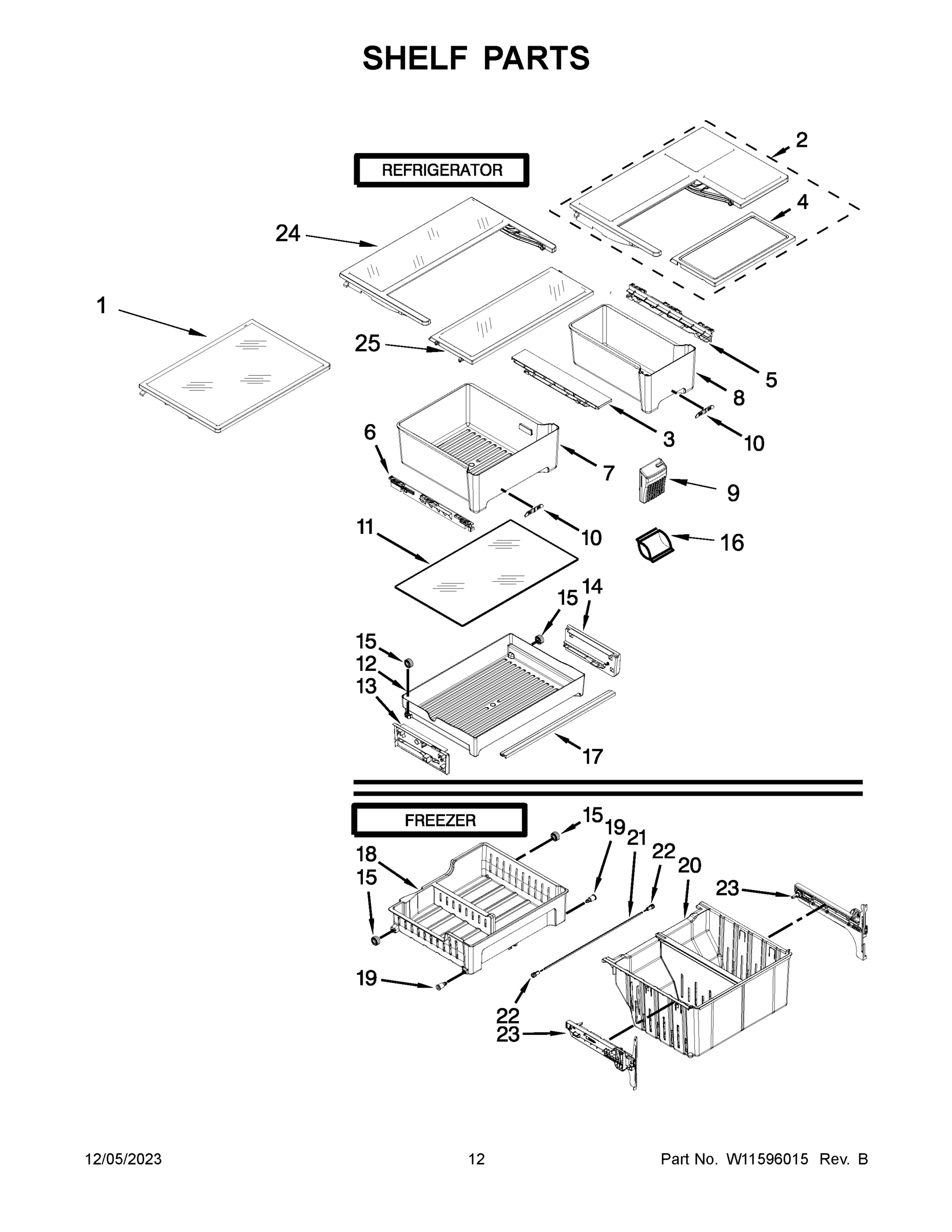 07 - SHELF PARTS