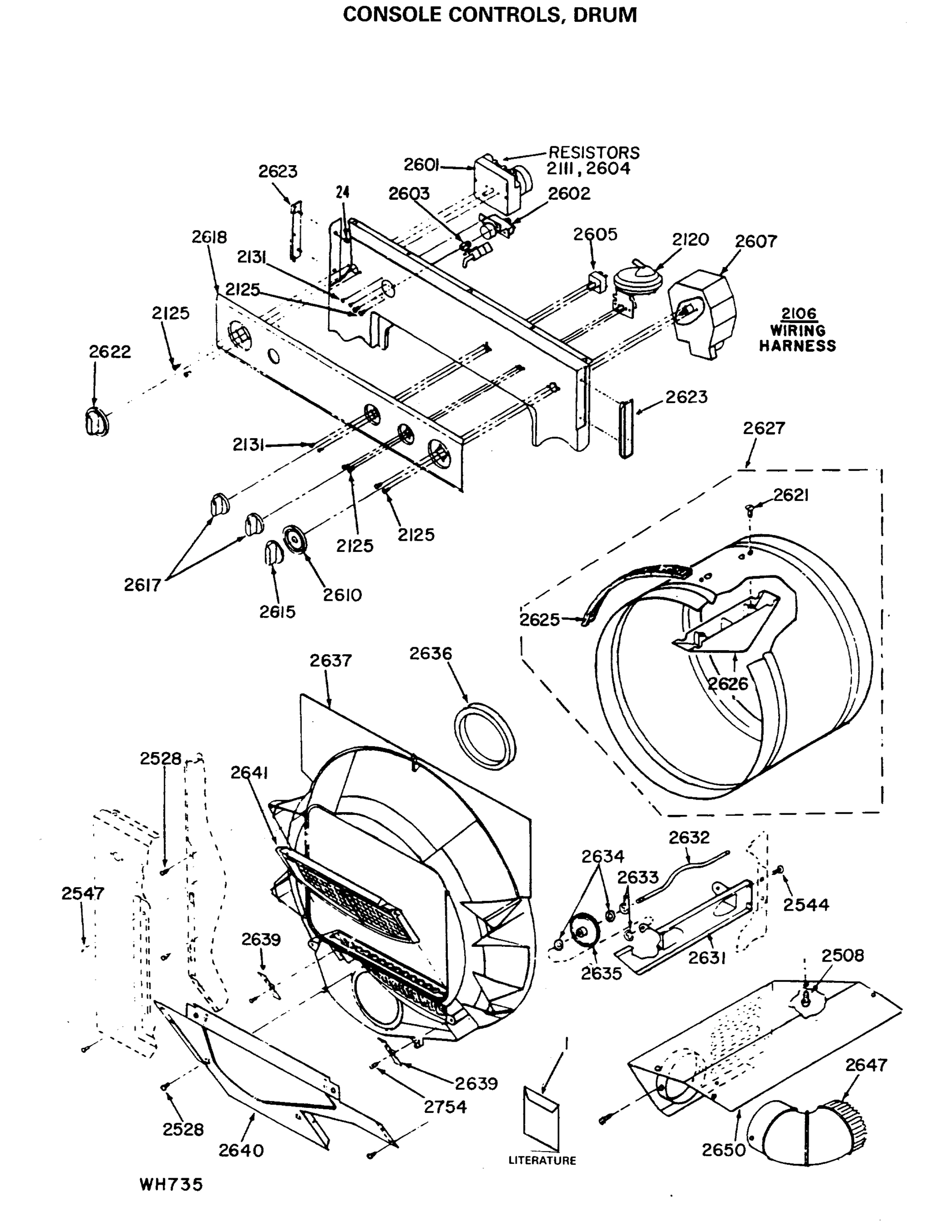 CONSOLE CONTROLS, DRUM