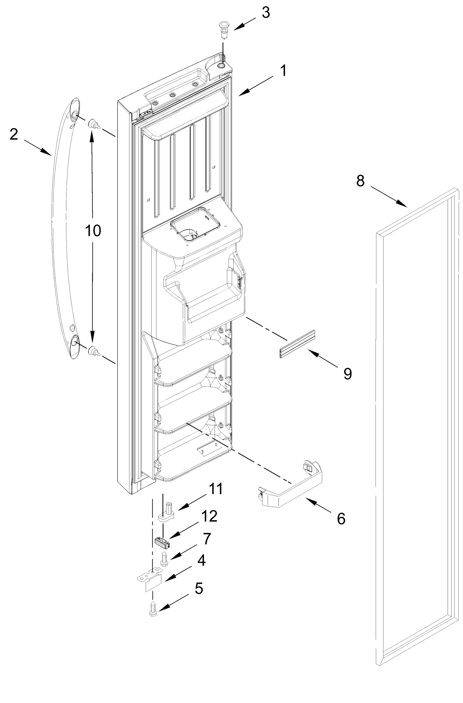 FREEZER DOOR PARTS