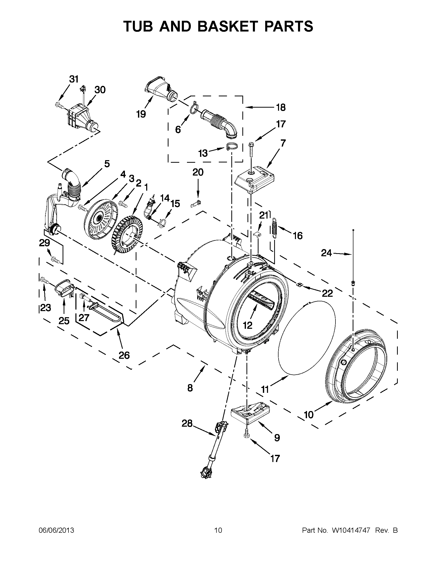 05 - TUB AND BASKET PARTS