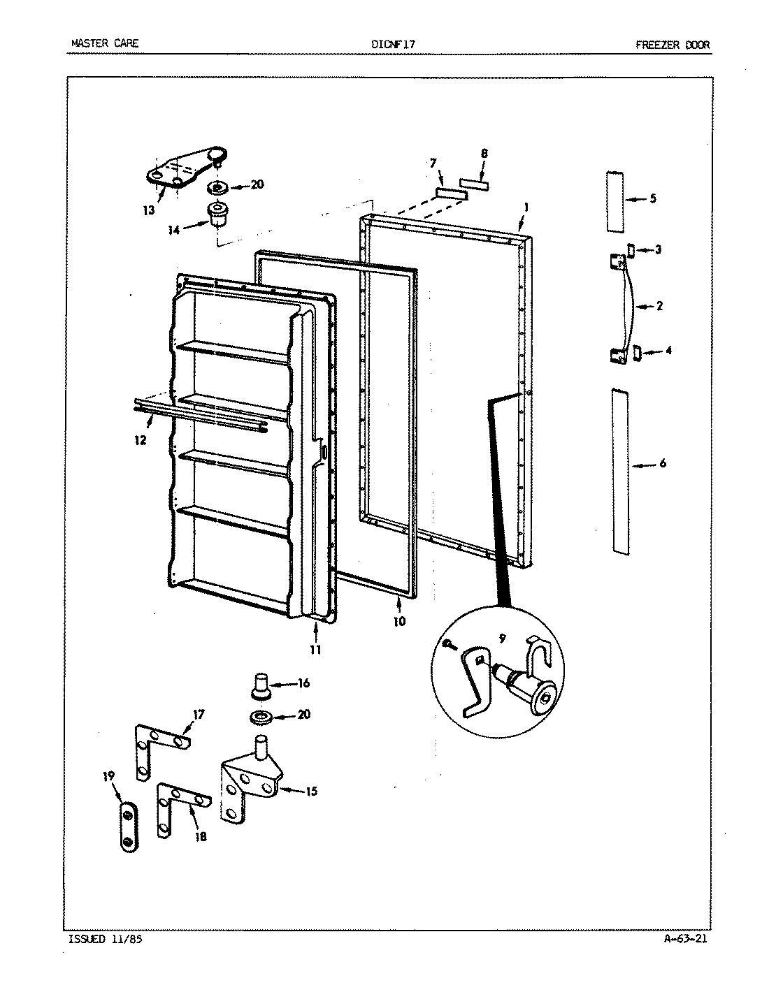 01 - FREEZER DOOR