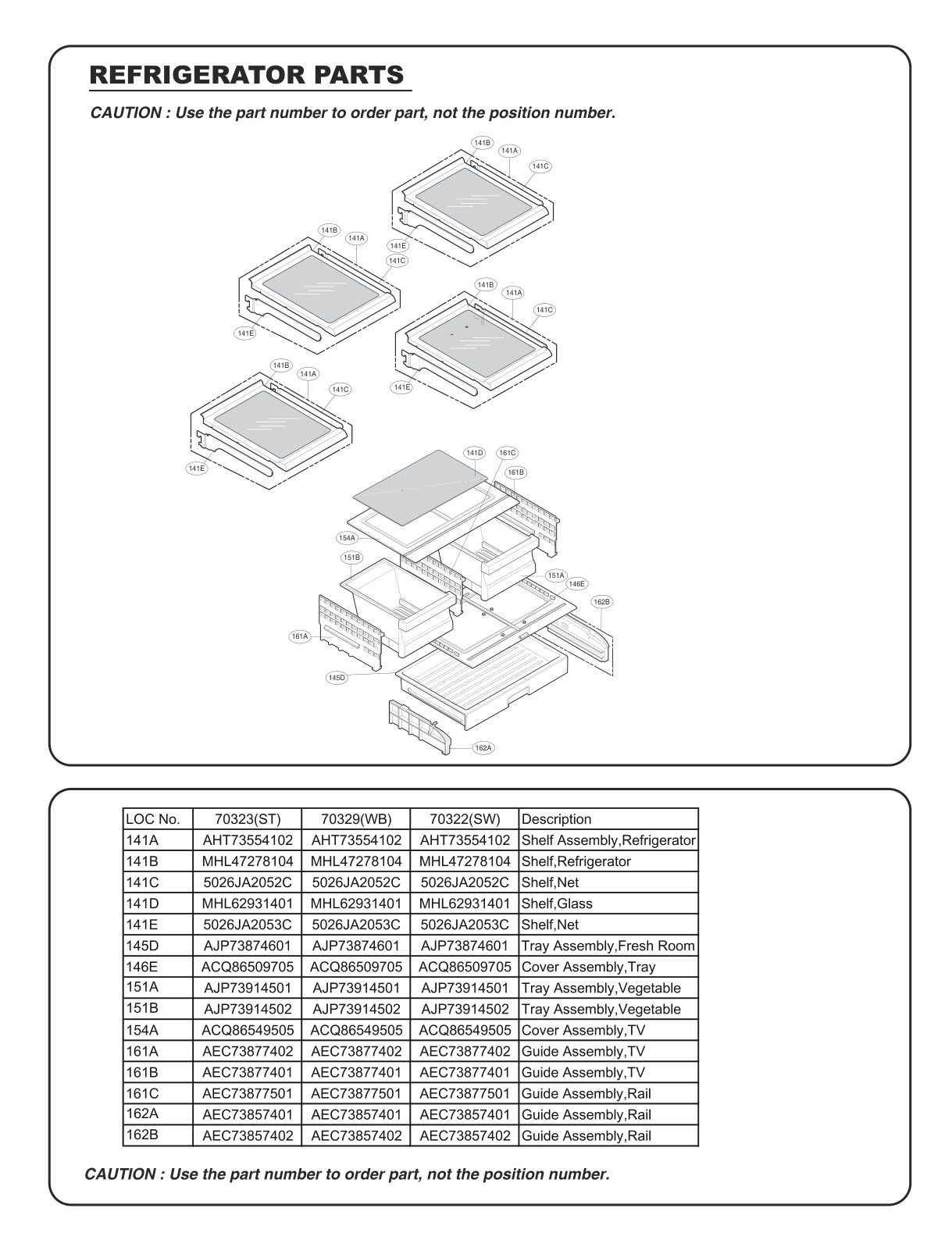 REFRIGERATOR PARTS