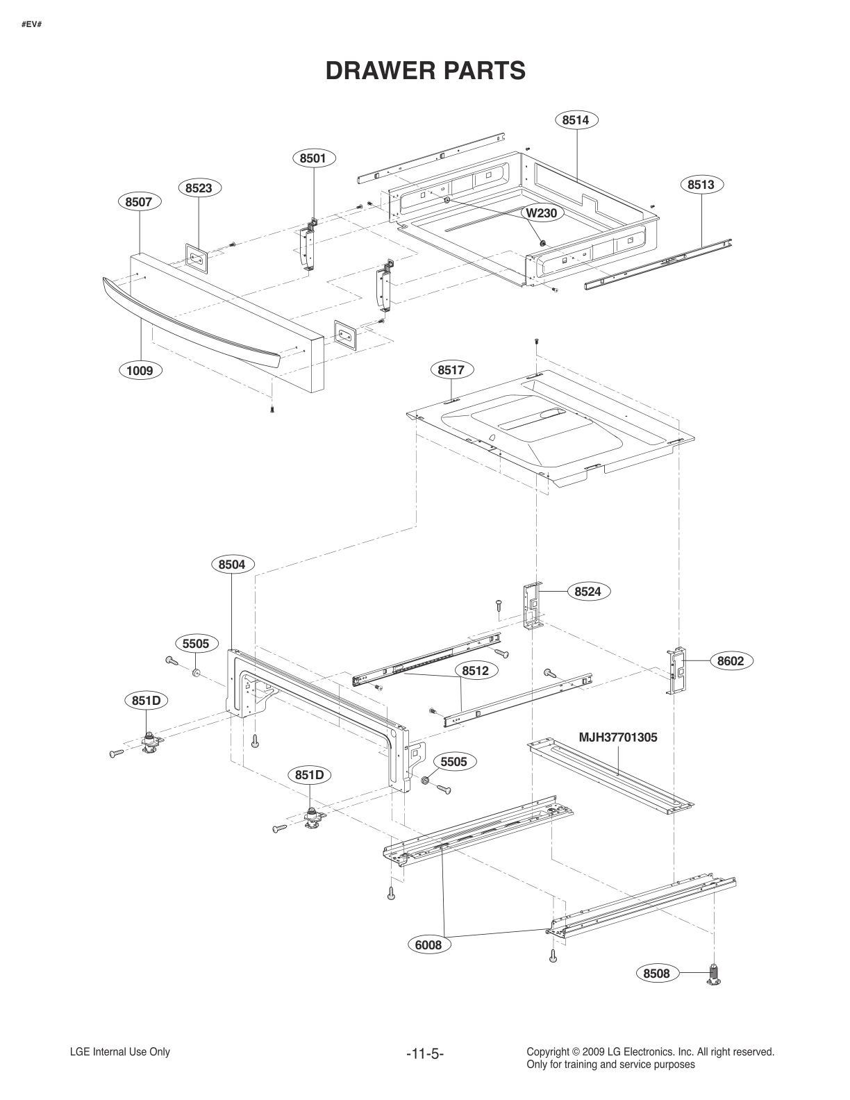 DRAWER PARTS