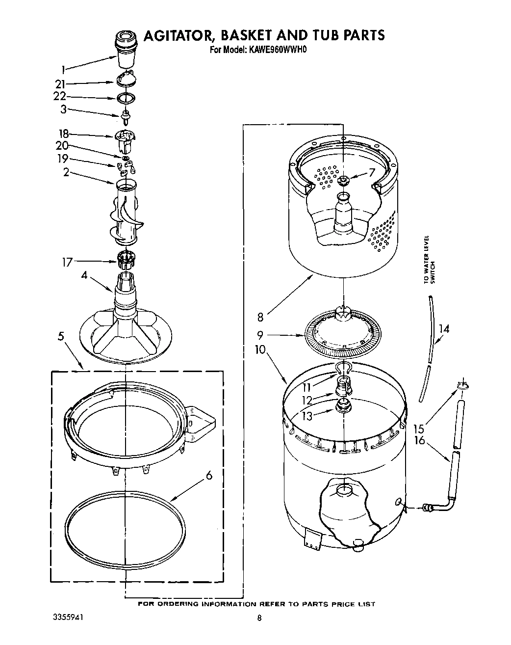 05 - AGITATOR, BASKET AND TUB