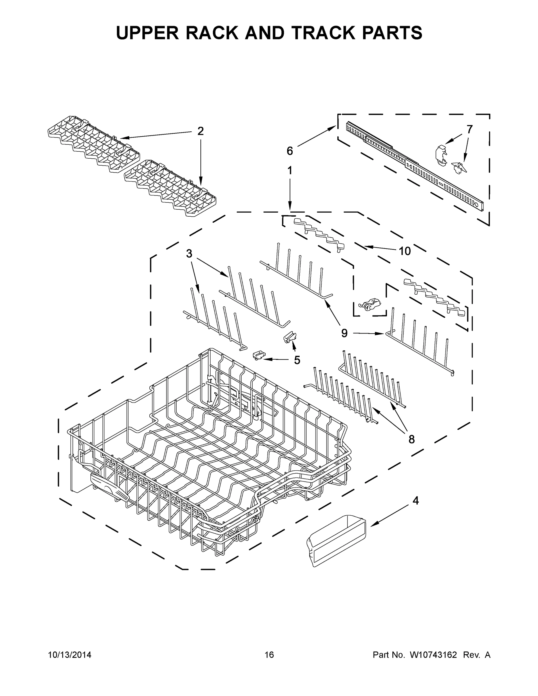 09 - UPPER RACK AND TRACK PARTS