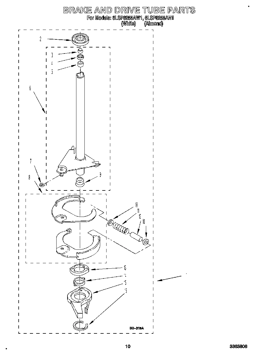 08 - BRAKE AND DRIVE TUBE