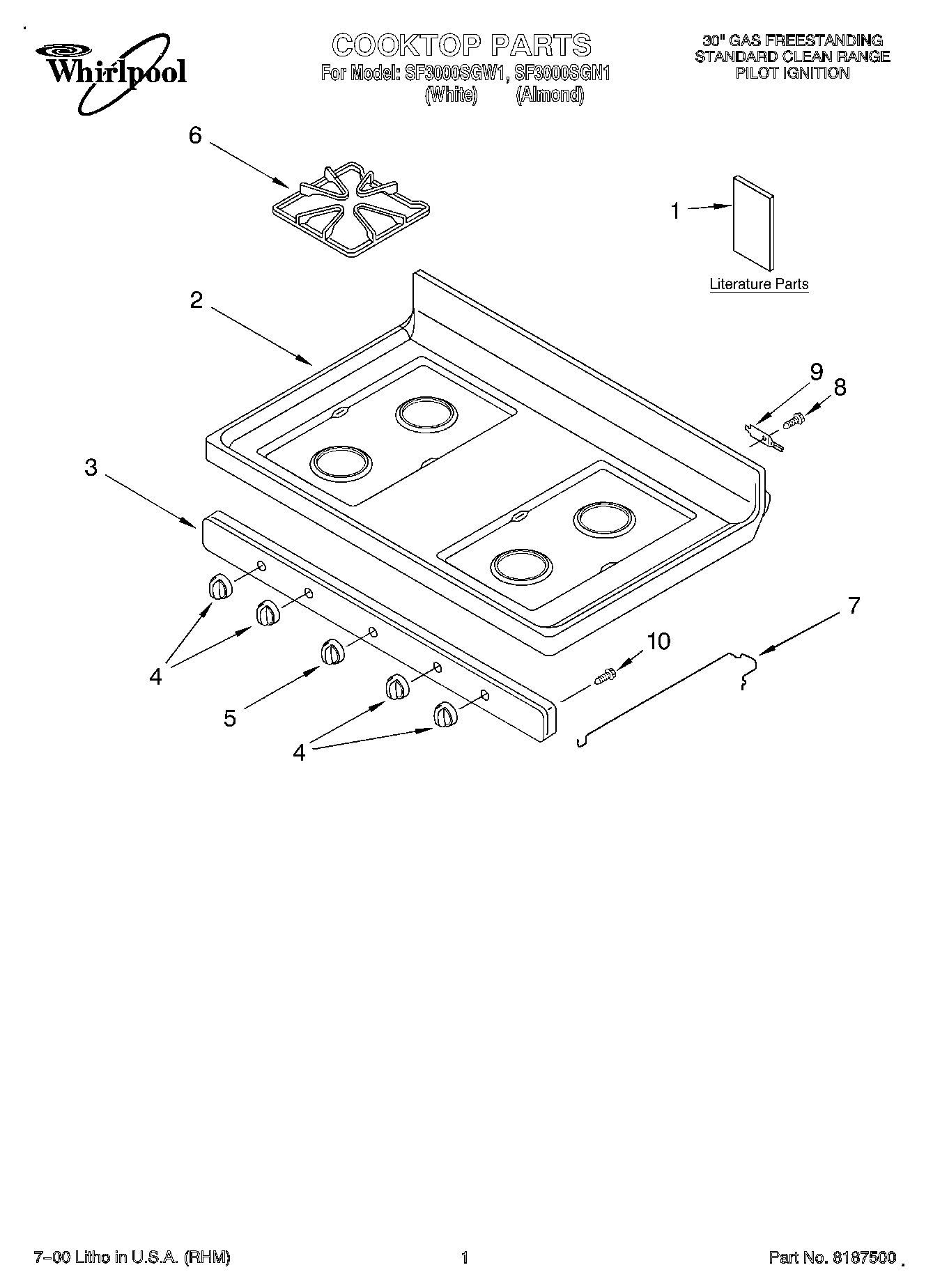 01 - COOKTOP, LITERATURE