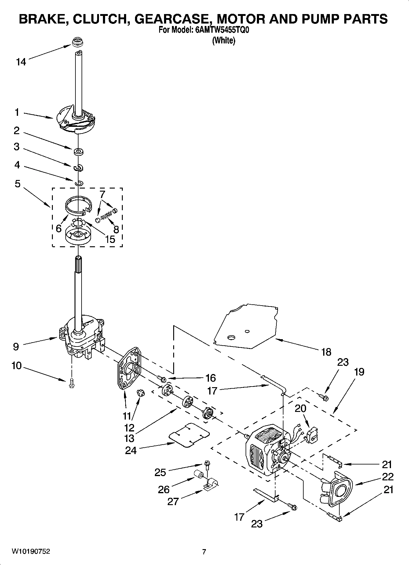 04 - BRAKE, CLUTCH, GEARCASE, MOTOR AND PUMP PARTS