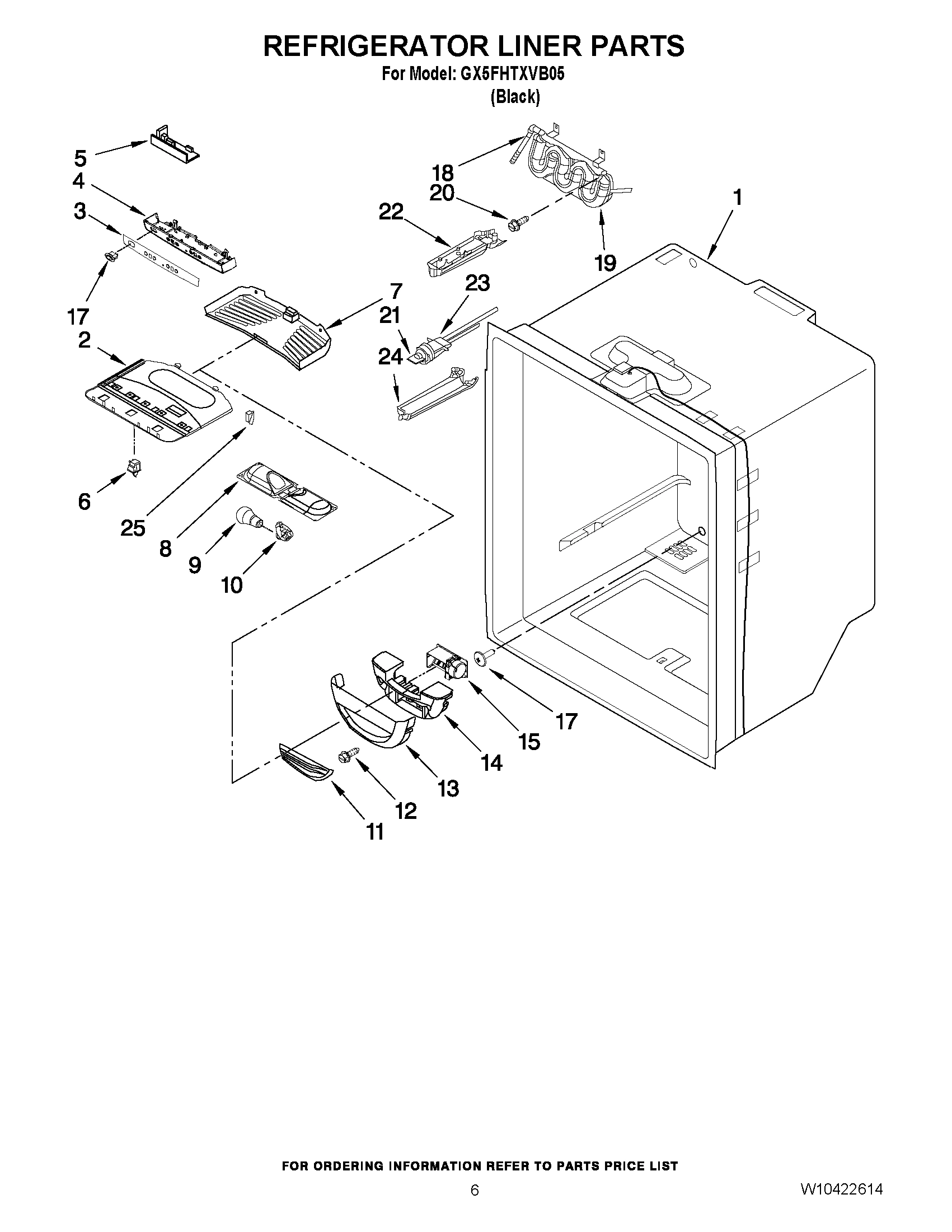 04 - REFRIGERATOR LINER PARTS