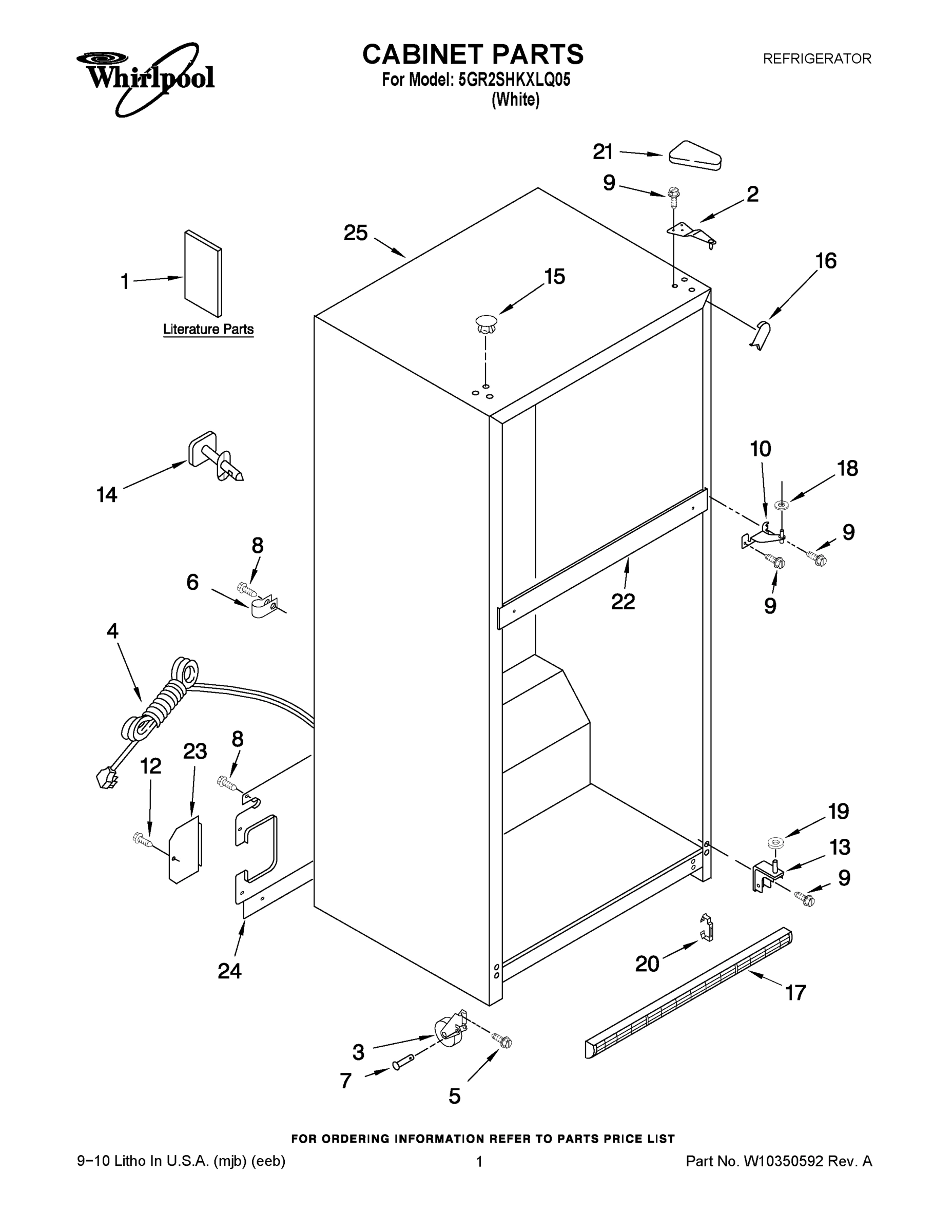 01 - CABINET PARTS