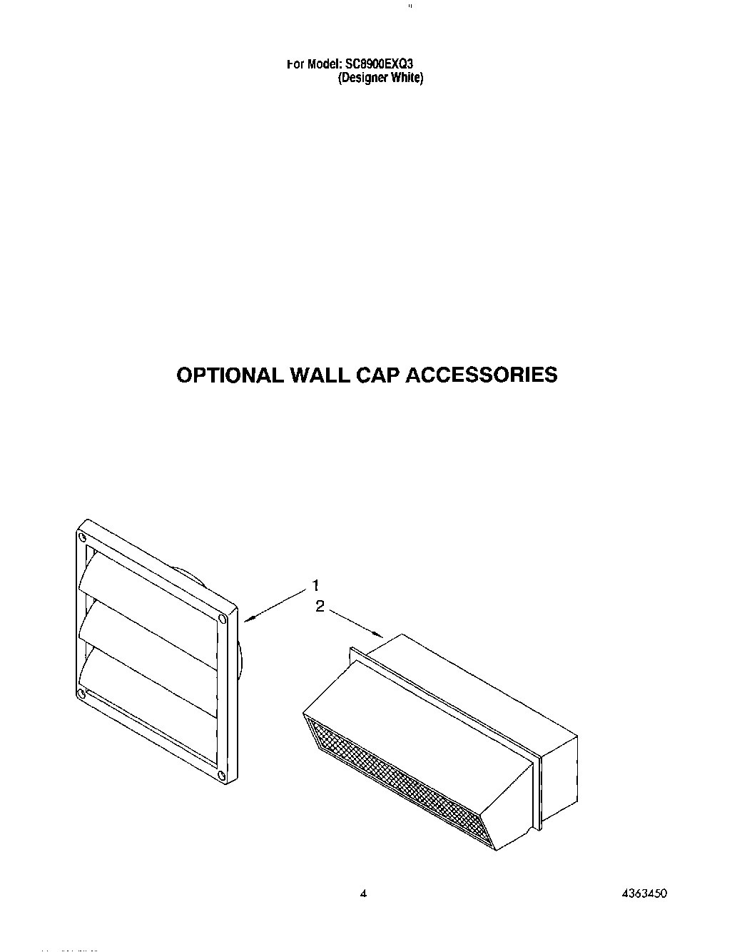 03 - OPTIONAL WALL CAP ACCESSORIES