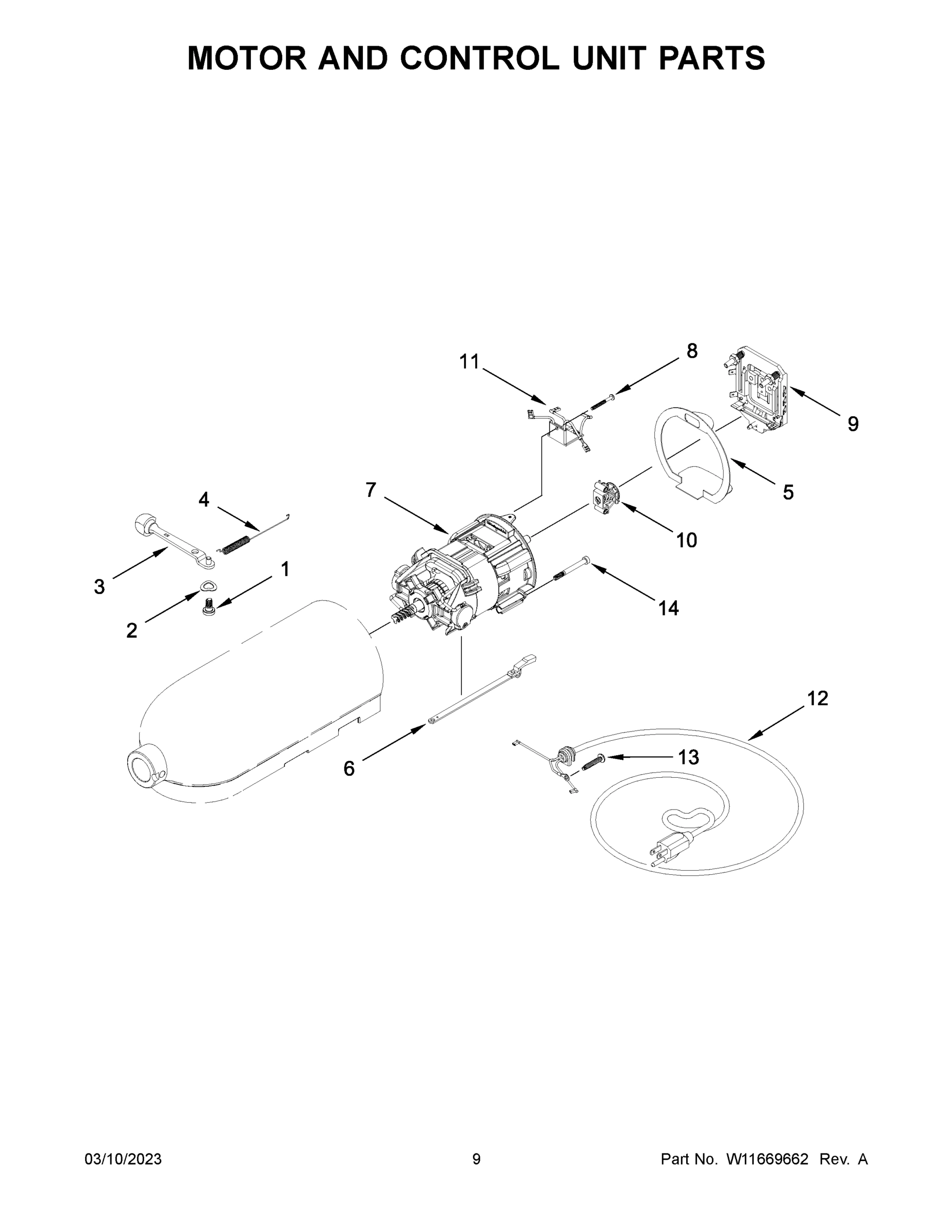 05 - MOTOR AND CONTROL UNIT PARTS