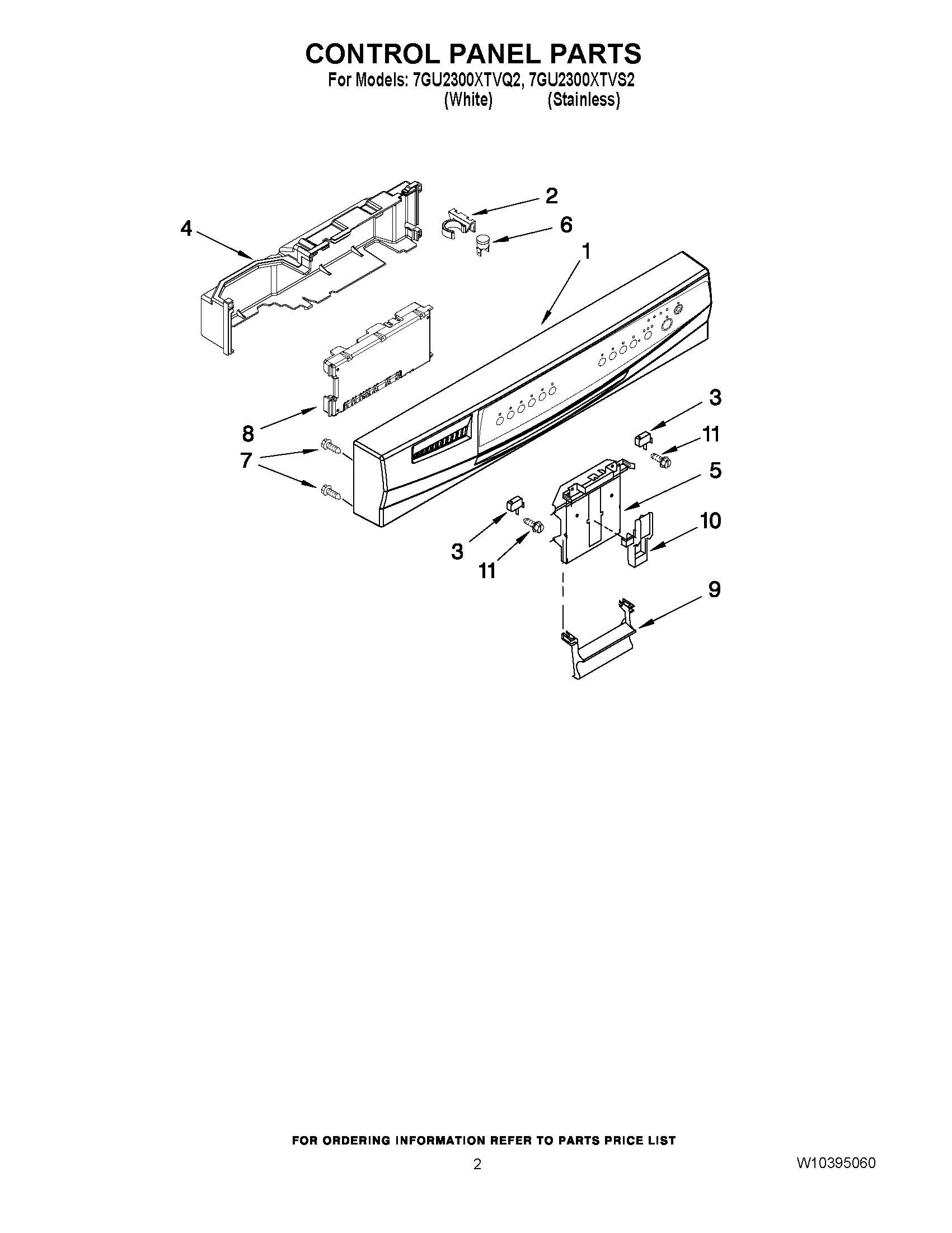 02 - CONTROL PANEL PARTS