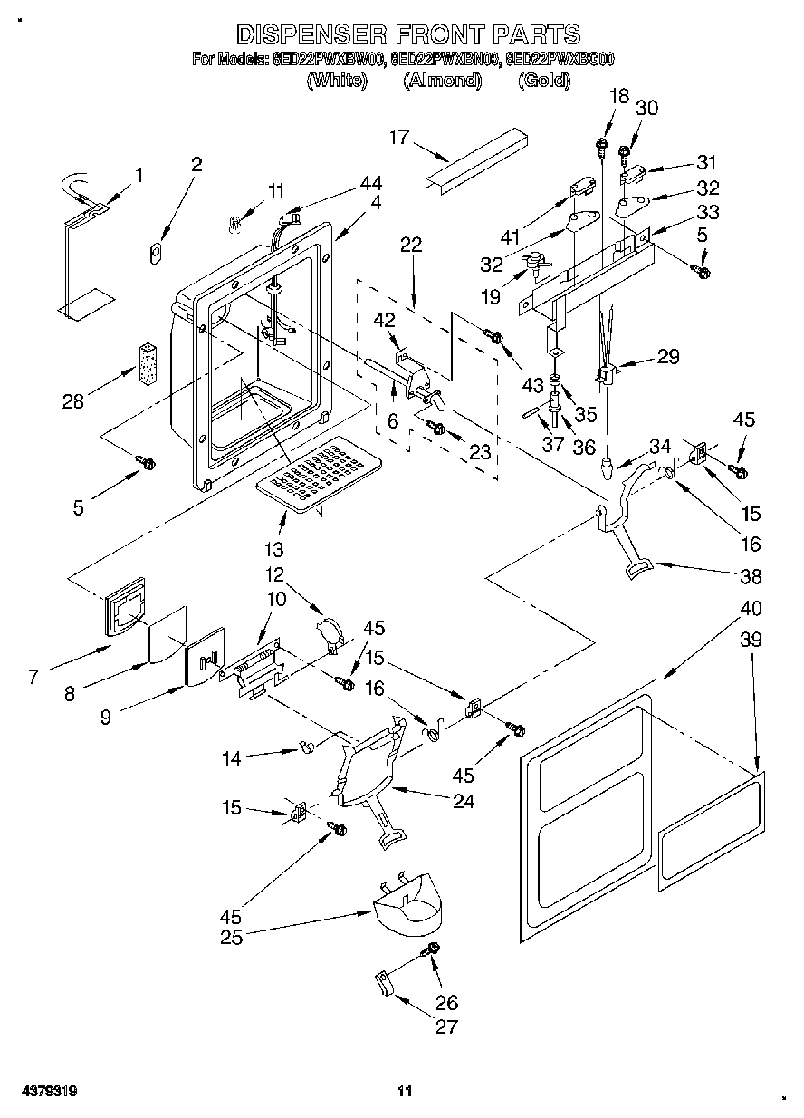 08 - DISPENSER FRONT