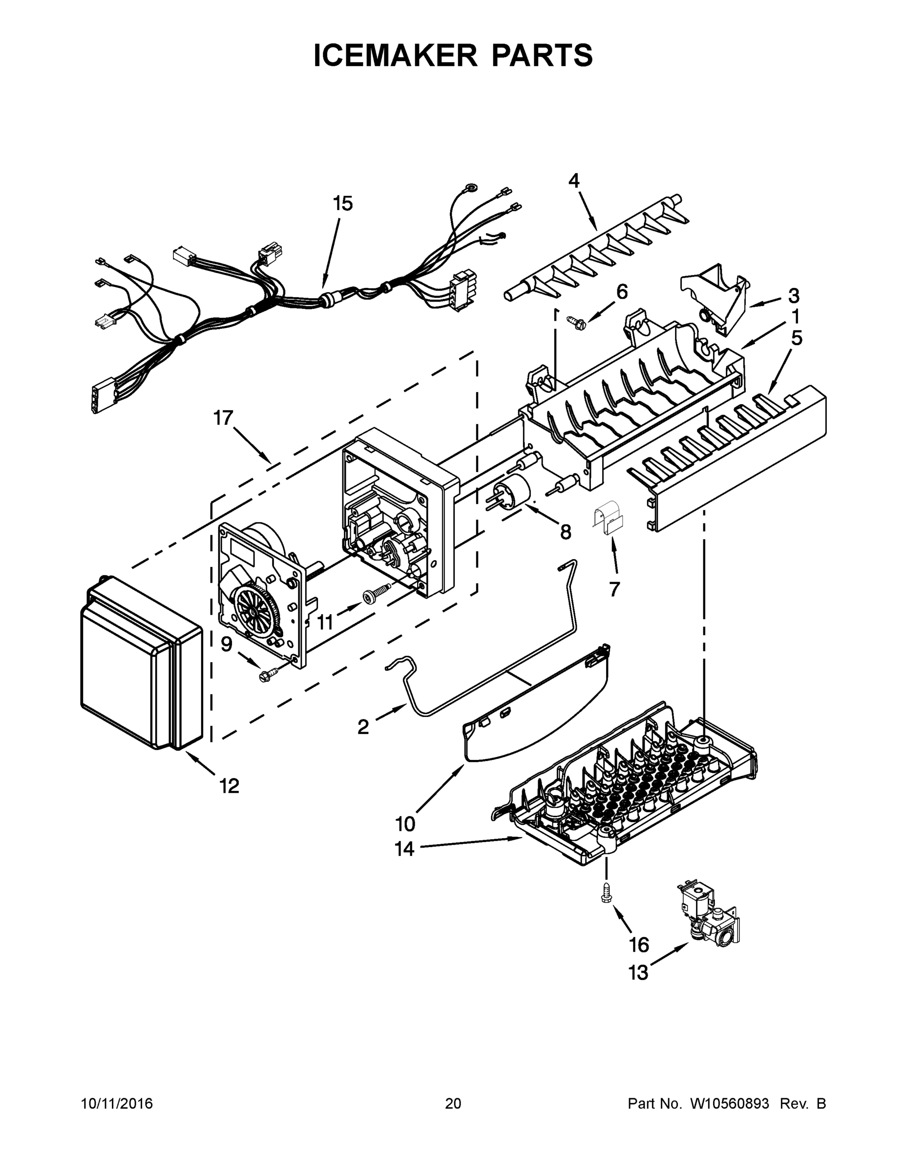 11 - ICEMAKER PARTS