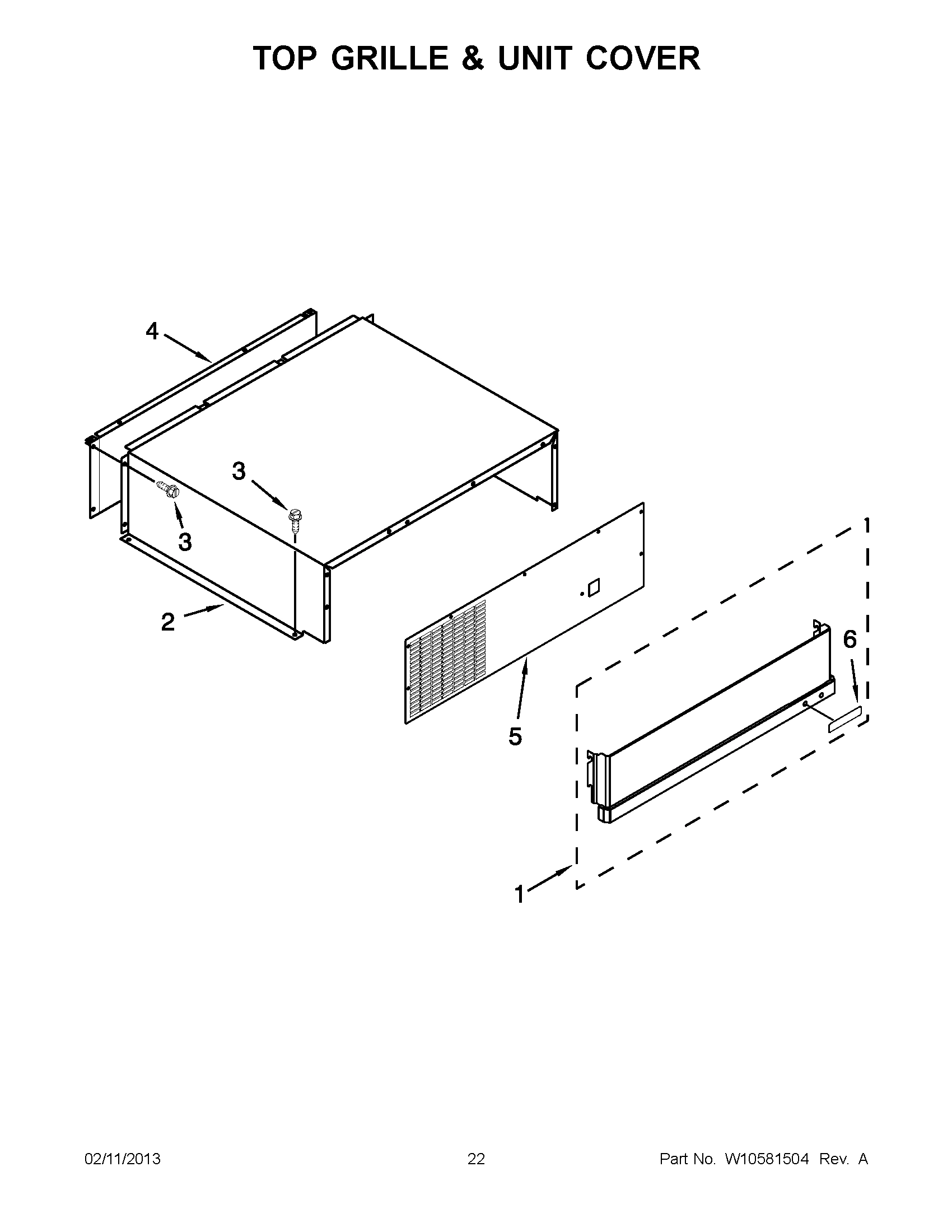 11 - TOP GRILLE & UNIT COVER