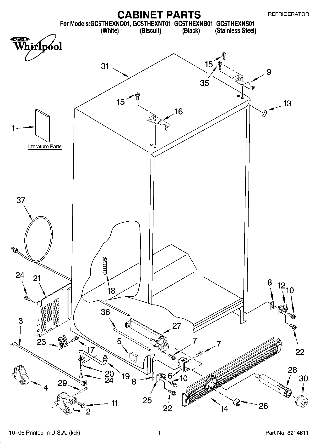 01 - CABINET PARTS