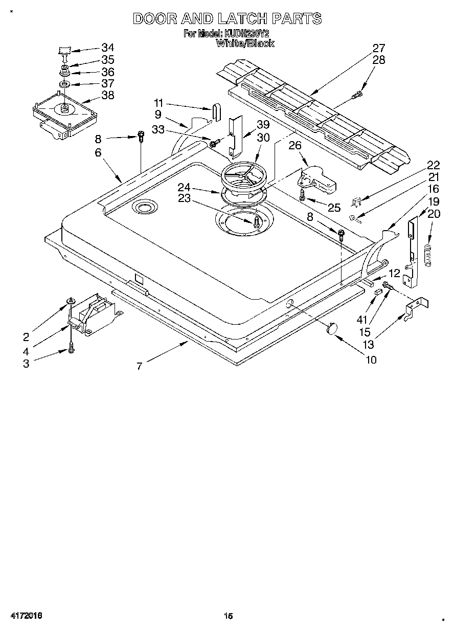 12 - DOOR AND LATCH