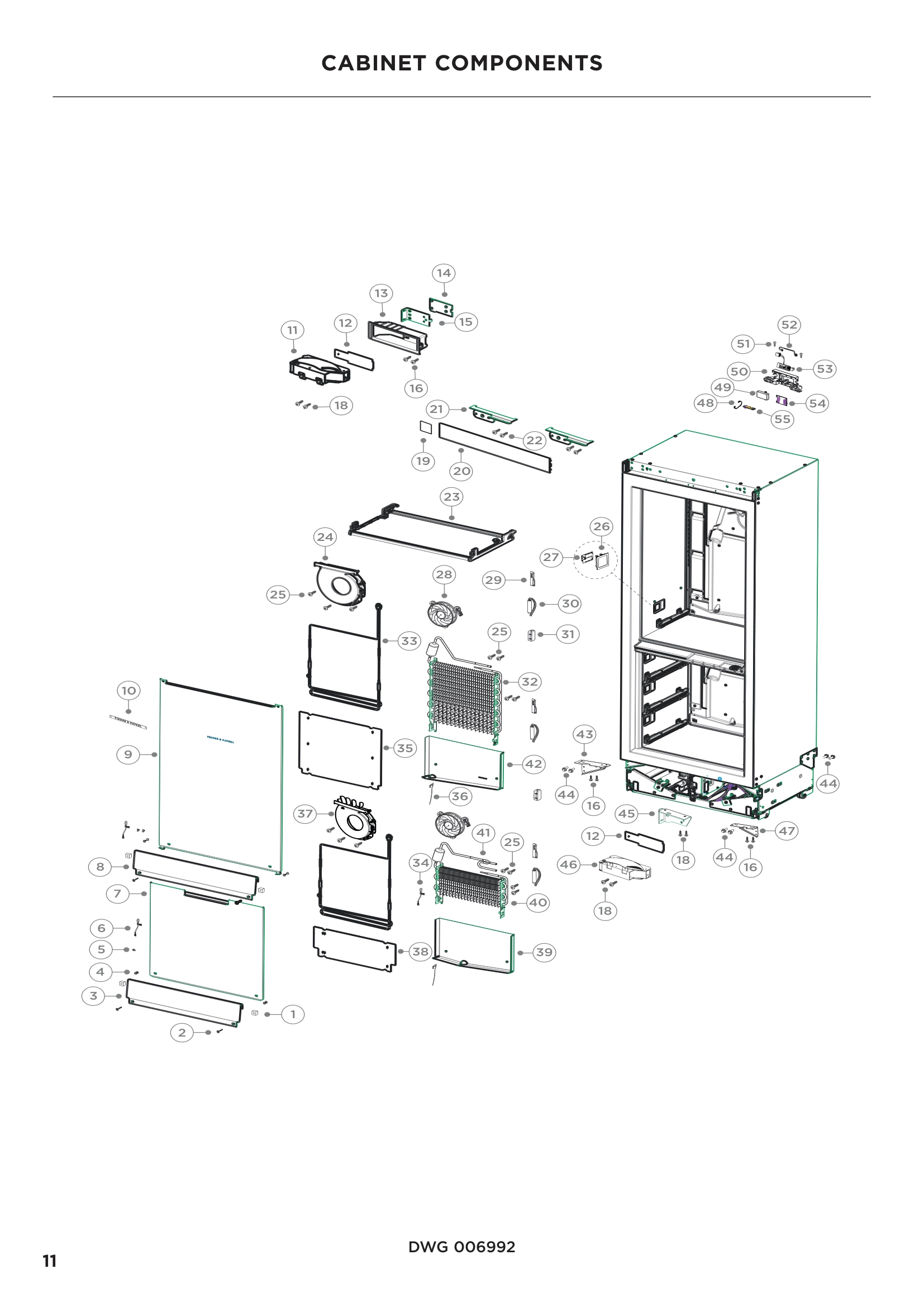 CABINET COMPONENTS