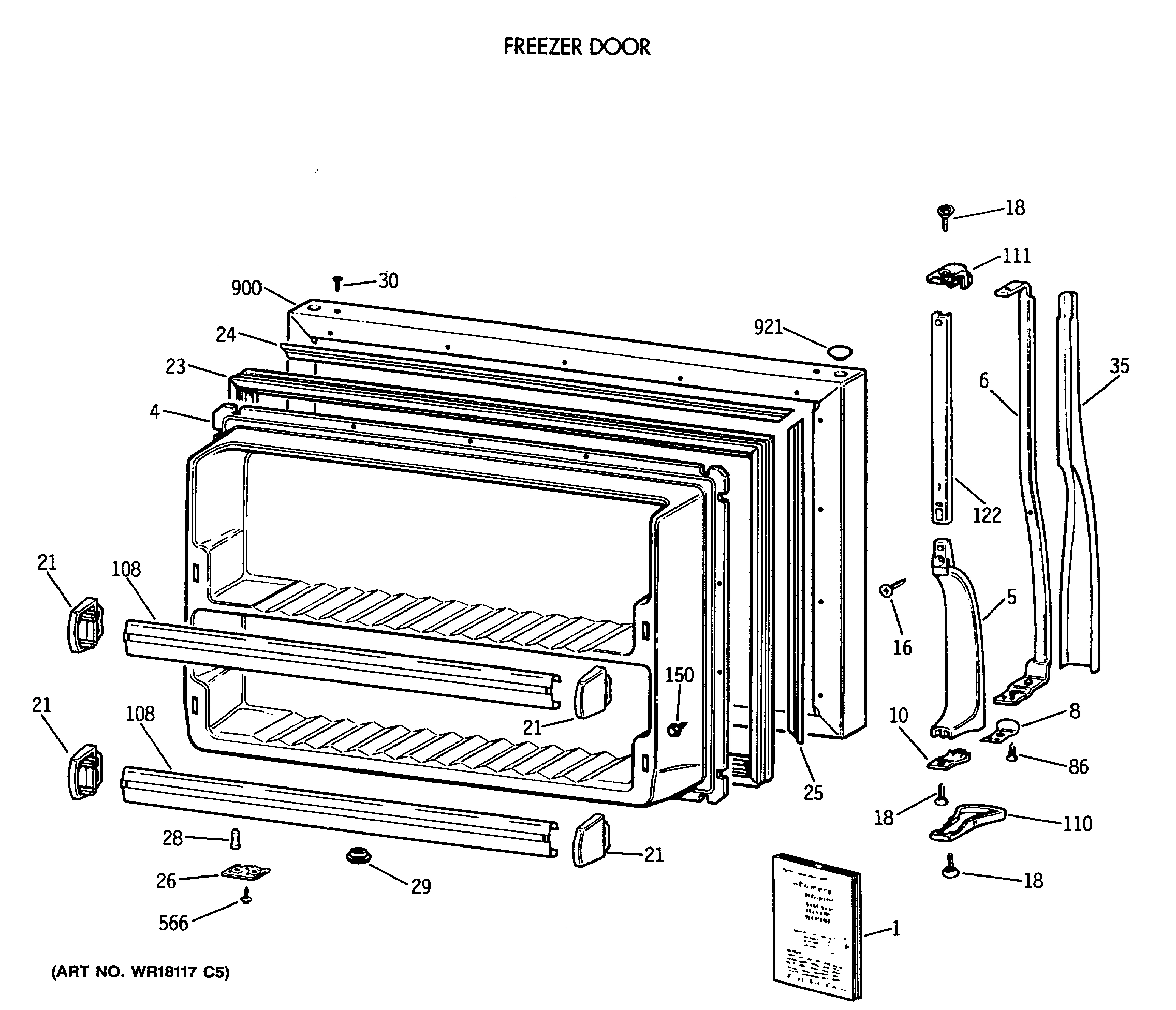 FREEZER DOOR