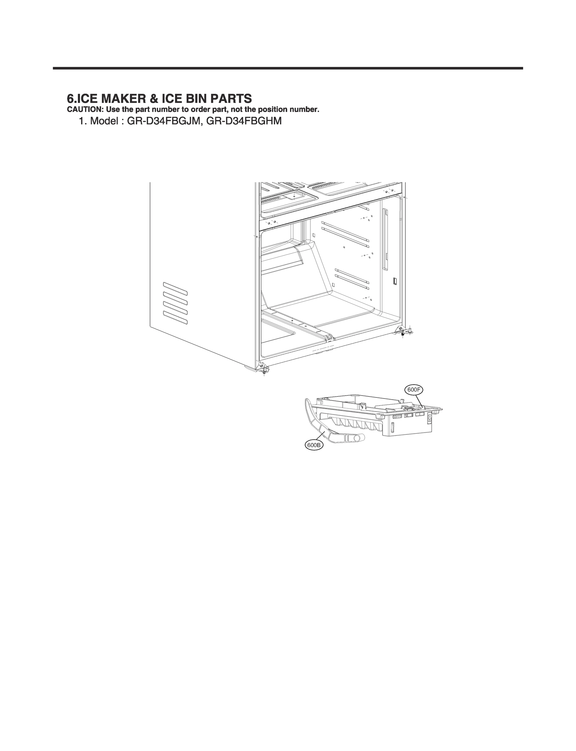 ICE MAKER & ICE BIN PARTS